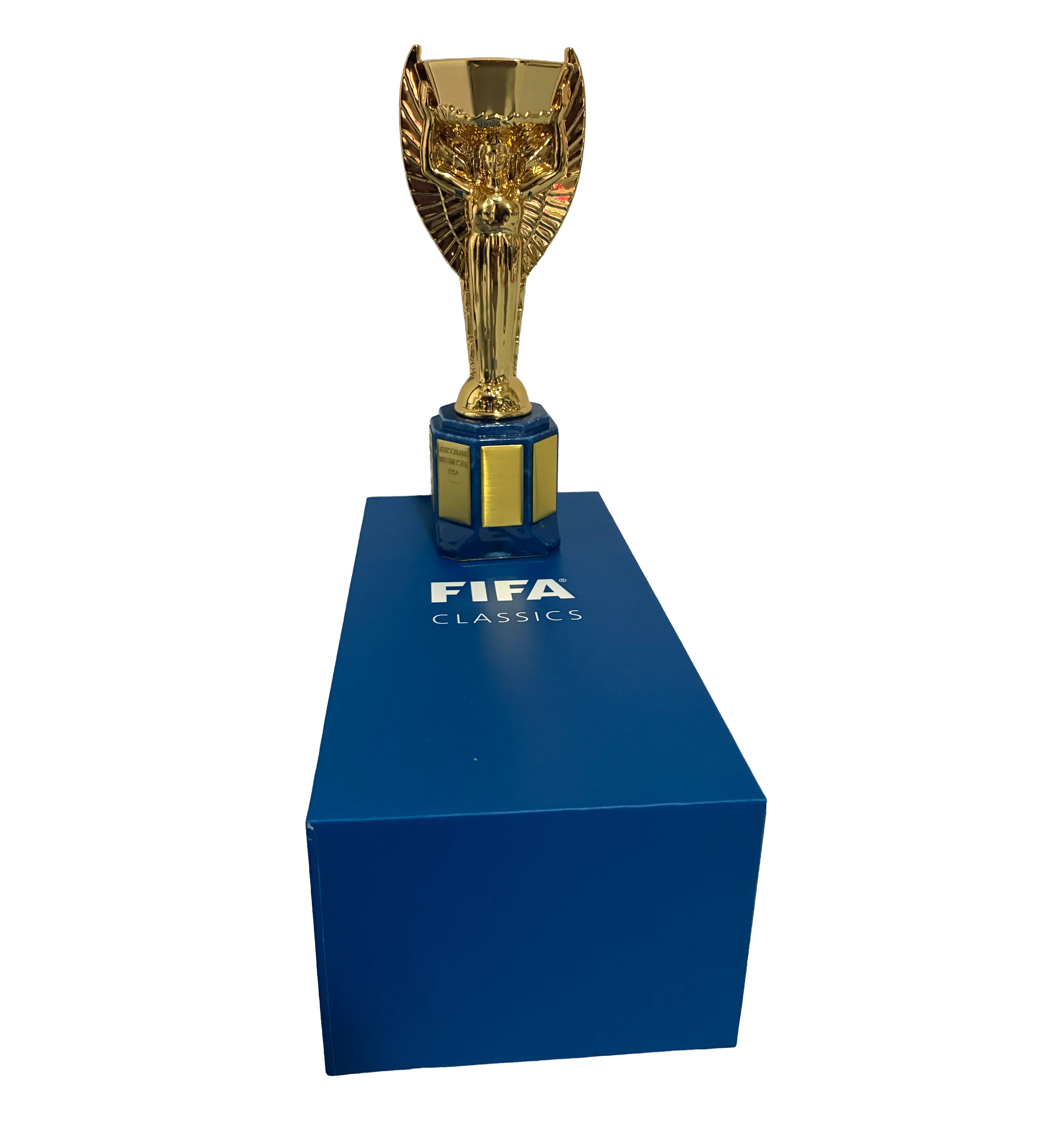 Official FIFA Mini Trophy – Jules Rimet – Tribute to the 1970 World Cup Three-Time Champions + Brazil Jersey – Gérson “Canhotinha” #8 – Replica – Signed by the Legend (Includes Autograph Authenticity Photo) — imagem 5 de 7