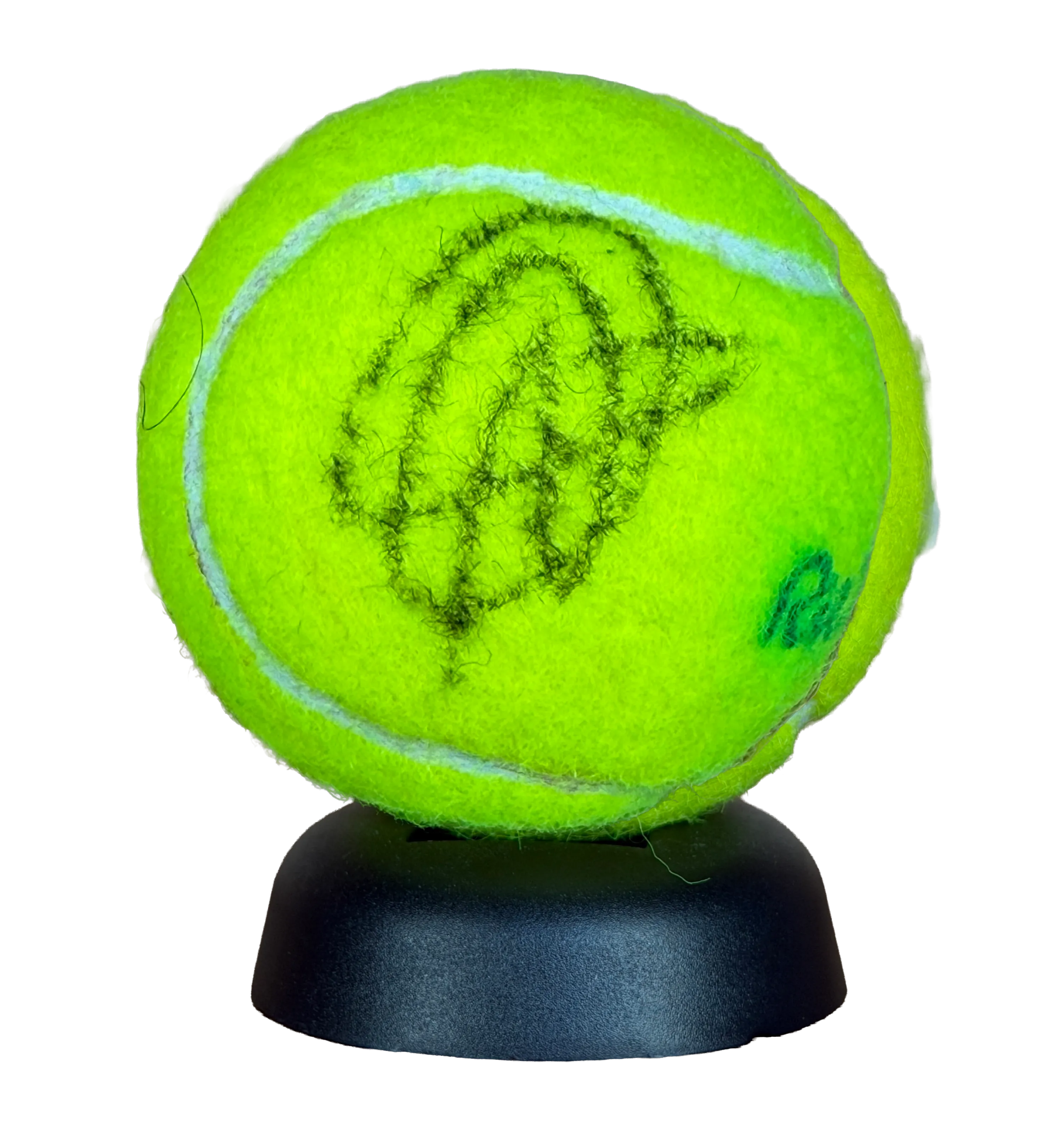 Bola de Tenis - Olimpiadas Rio 2016 - Autografada por Novak Djokovic - ( Conseguida por um Membro Assistente da Competicao que trabalhou nos jogos Oficiais ) — imagem 2 de 3