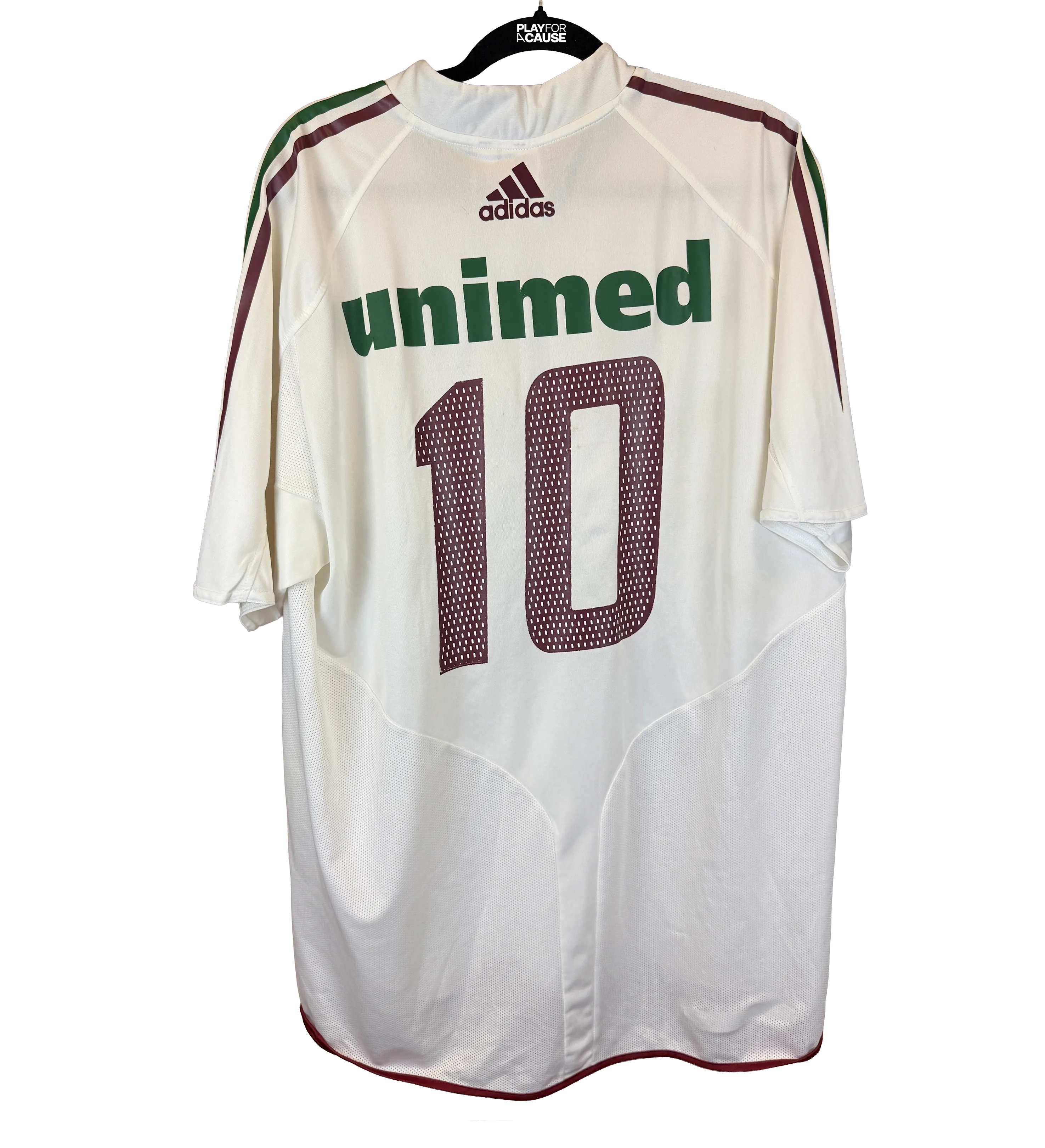 Camiseta Fluminense Adidas 2004 2ª Equipación Firmada por la Plantilla — imagem 2 de 3
