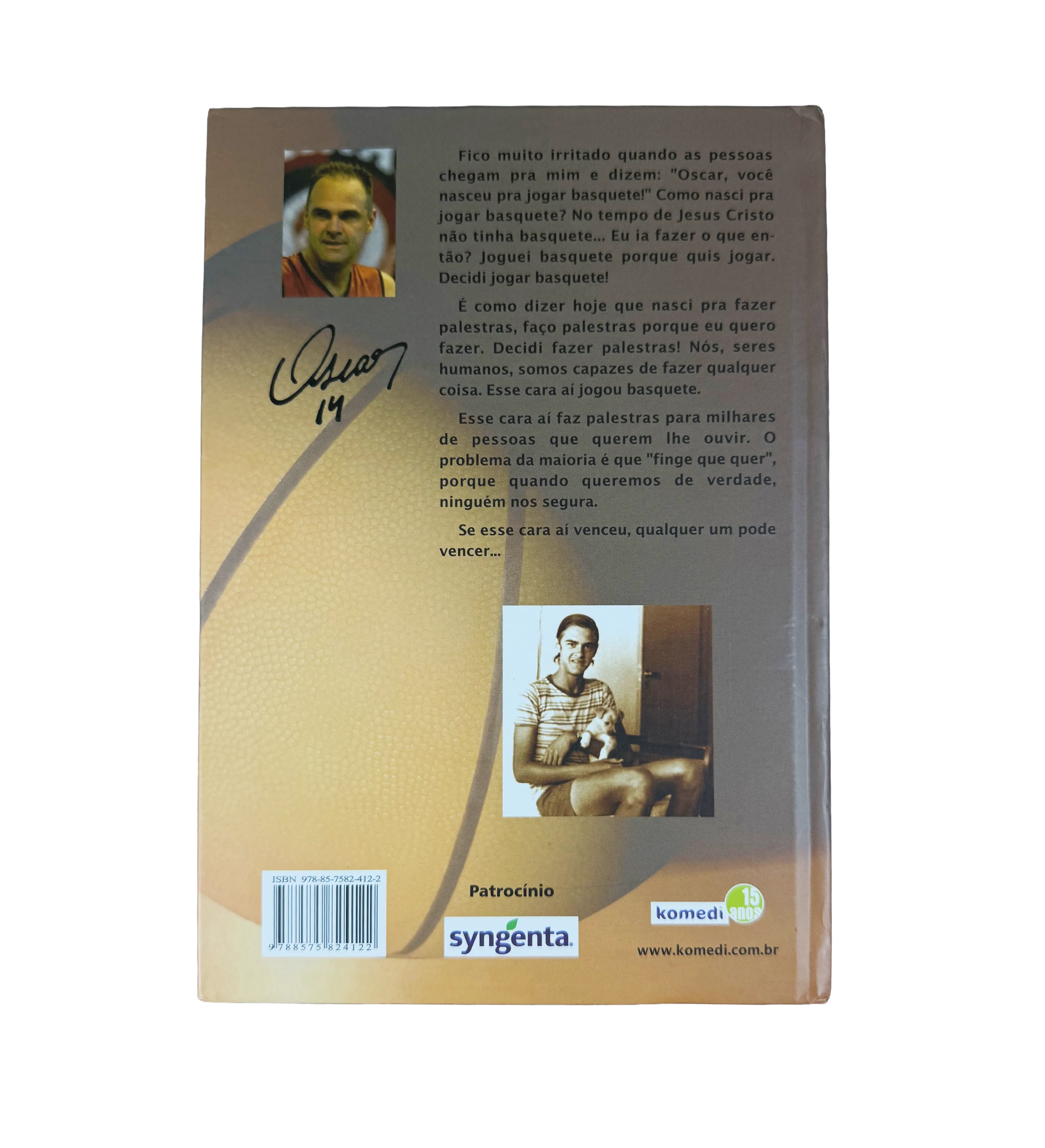 Book – Dom? Talento? Balela! / 2008 – Hardcover Edition – Signed by Oscar Schmidt “Holy Hand” — imagem 2 de 2