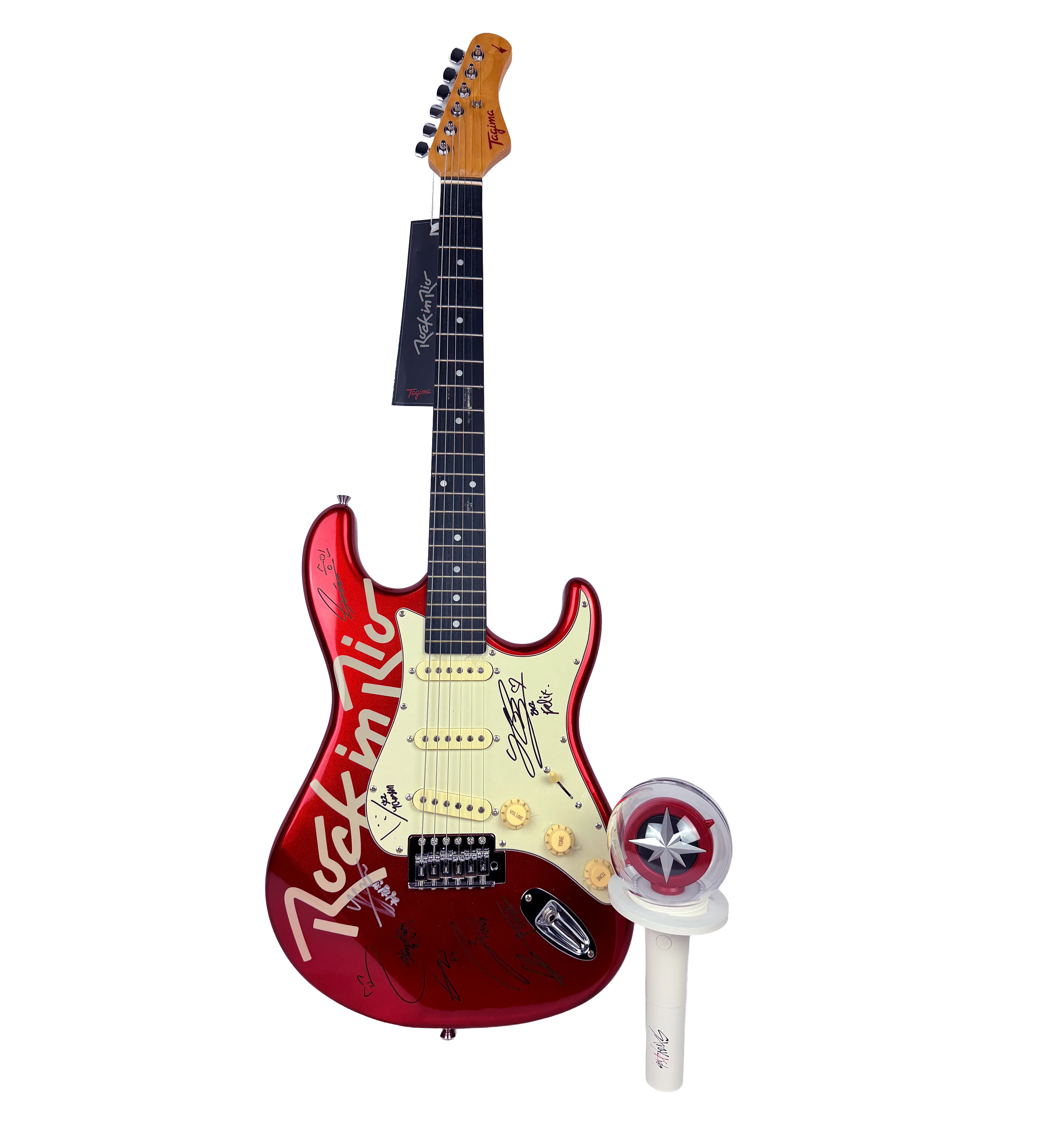 Autographed Kit Guitar + Light Stick Stray Kids Rock in Rio 2026 — imagem 1 de 4