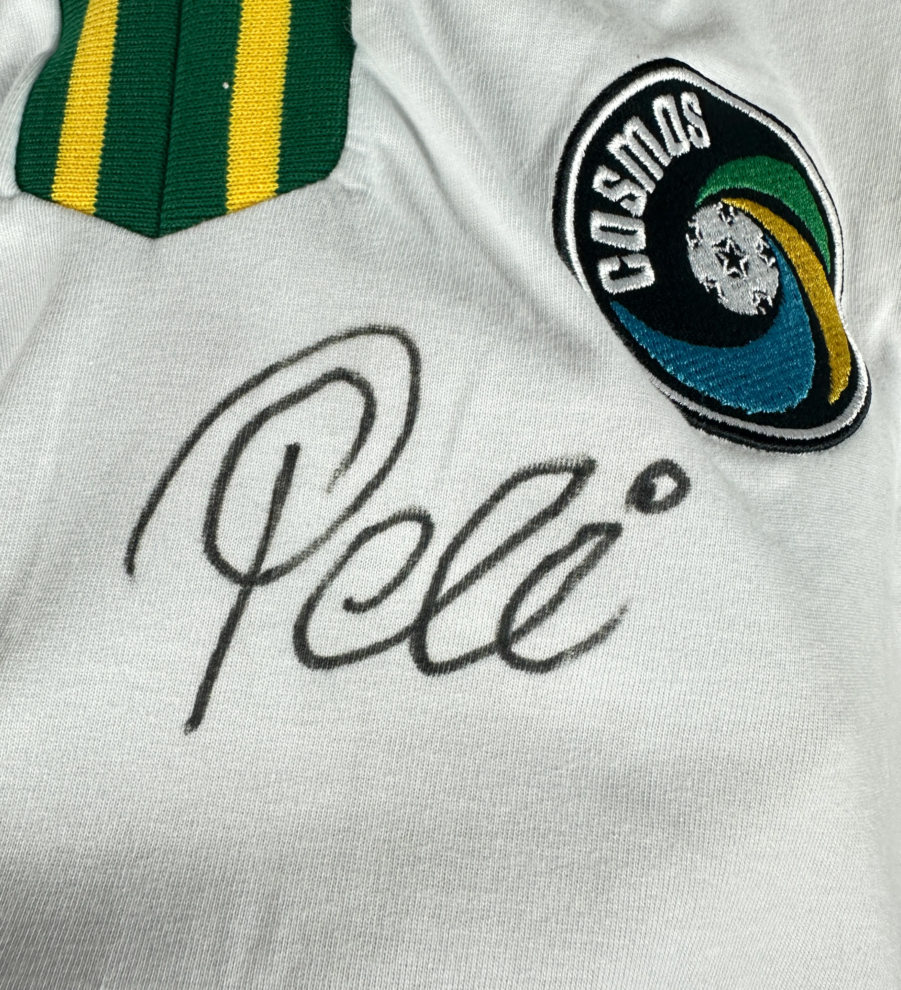 Camisa Athleta Pelé New York Cosmos Autografada pelo Rei — imagem 3 de 3