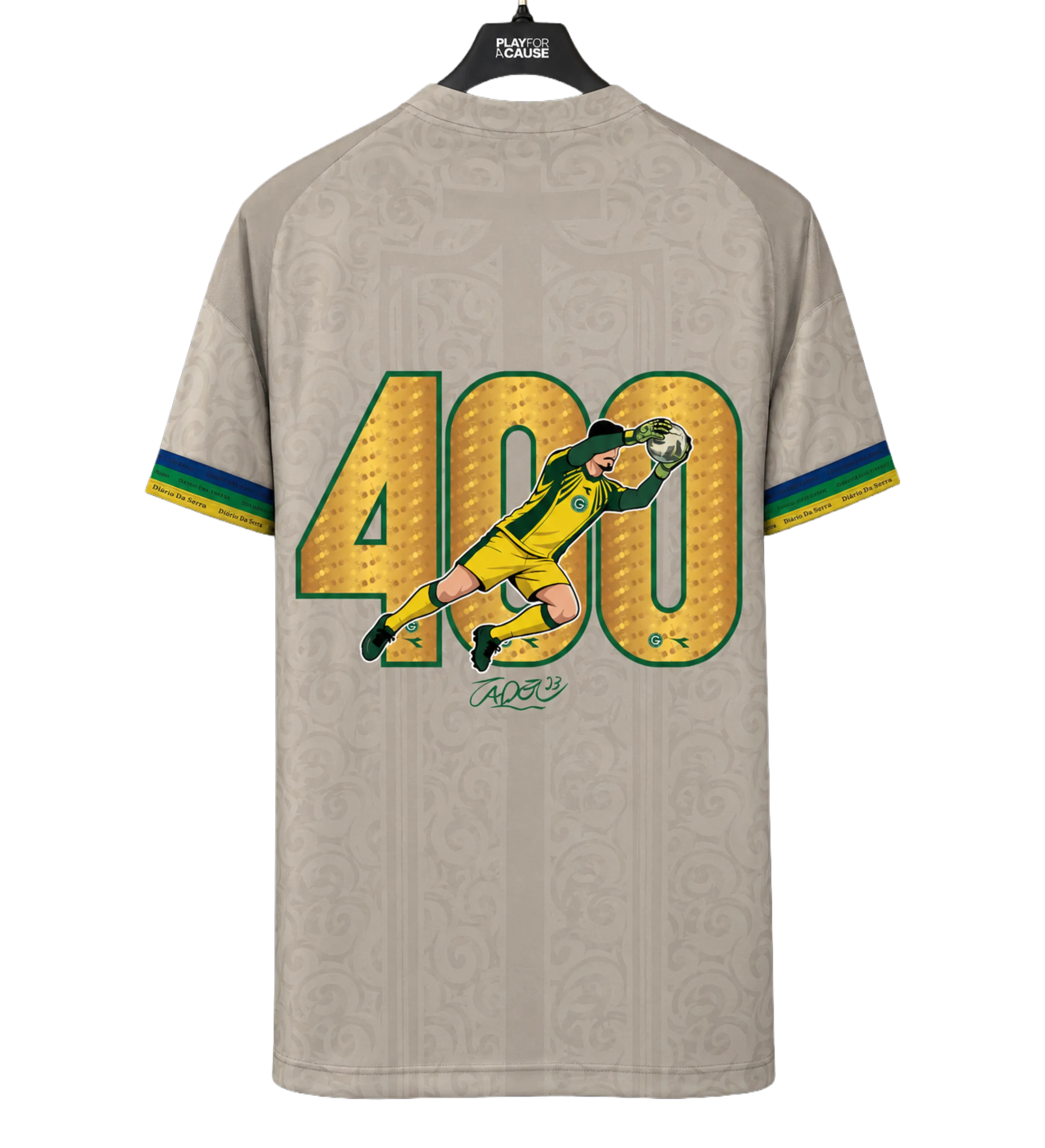 Camisa Goiás Tadeu Especial 400 jogos GOI x SBC Usada e Autografada + Entrega Presencial com Tadeu no CT — imagem 7 de 7