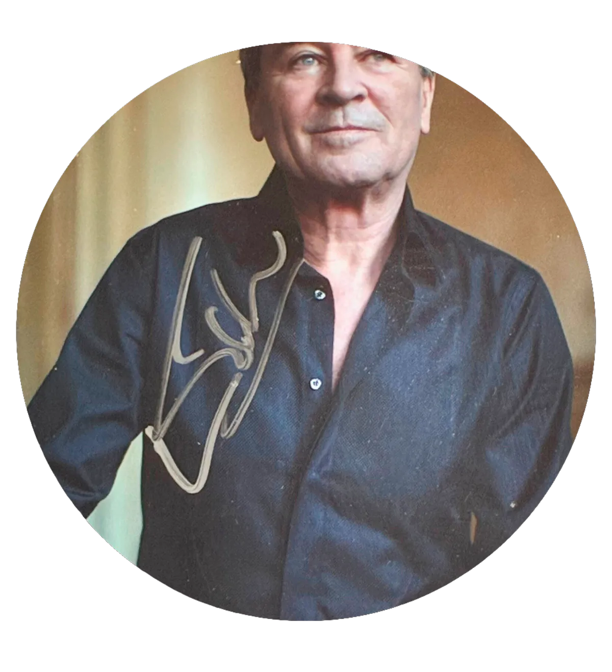 Cuadro con Foto Original – Ian Gillan – Vocalista de Deep Purple – Firmado por la Leyenda — imagem 2 de 2