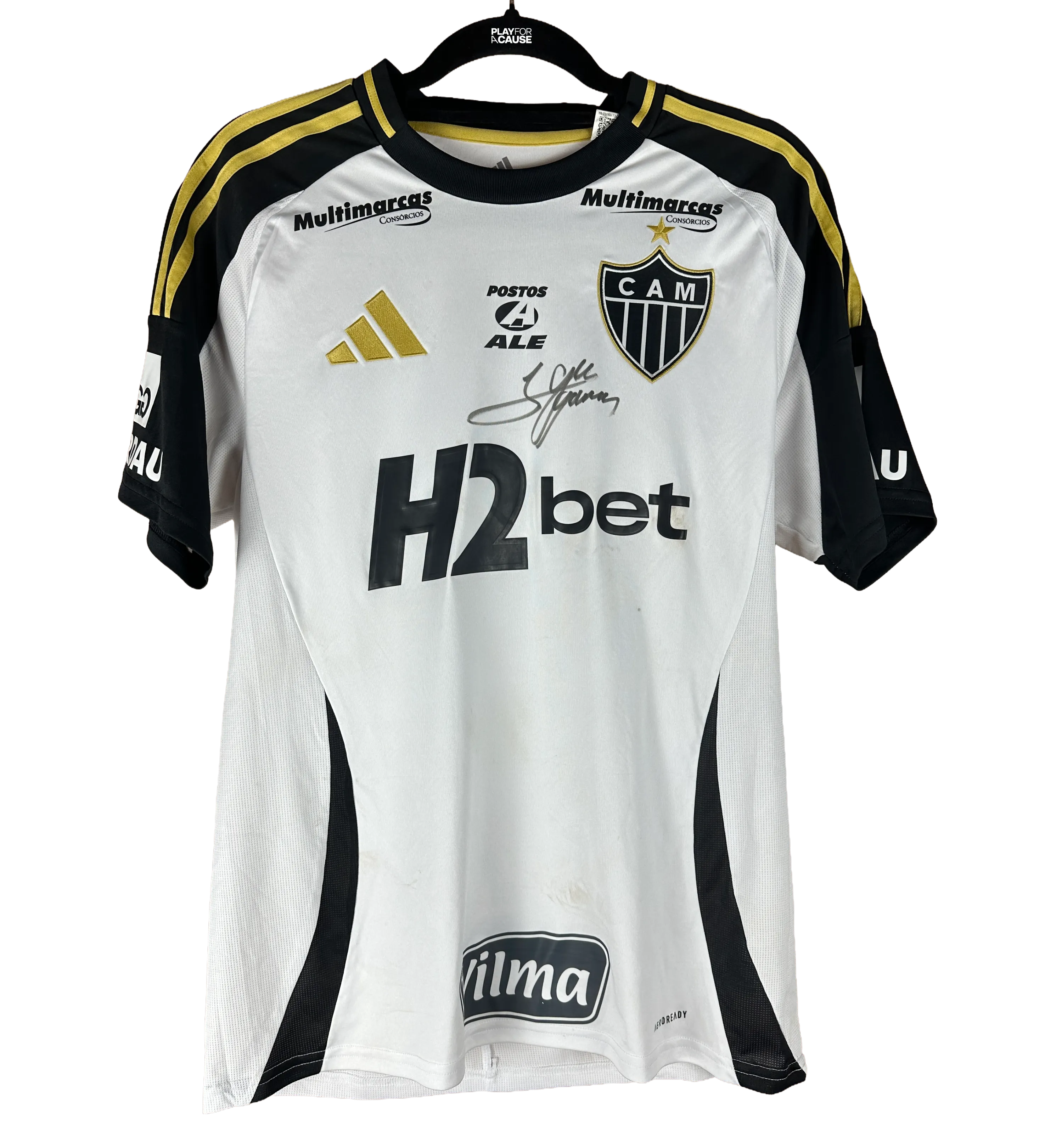 Camiseta del Clube Atlético Mineiro – Igor Gomes – SPT vs. CAM – Campeonato Brasileiro Série A 2025 – Usada y Firmada por el Crack — imagem 3 de 6