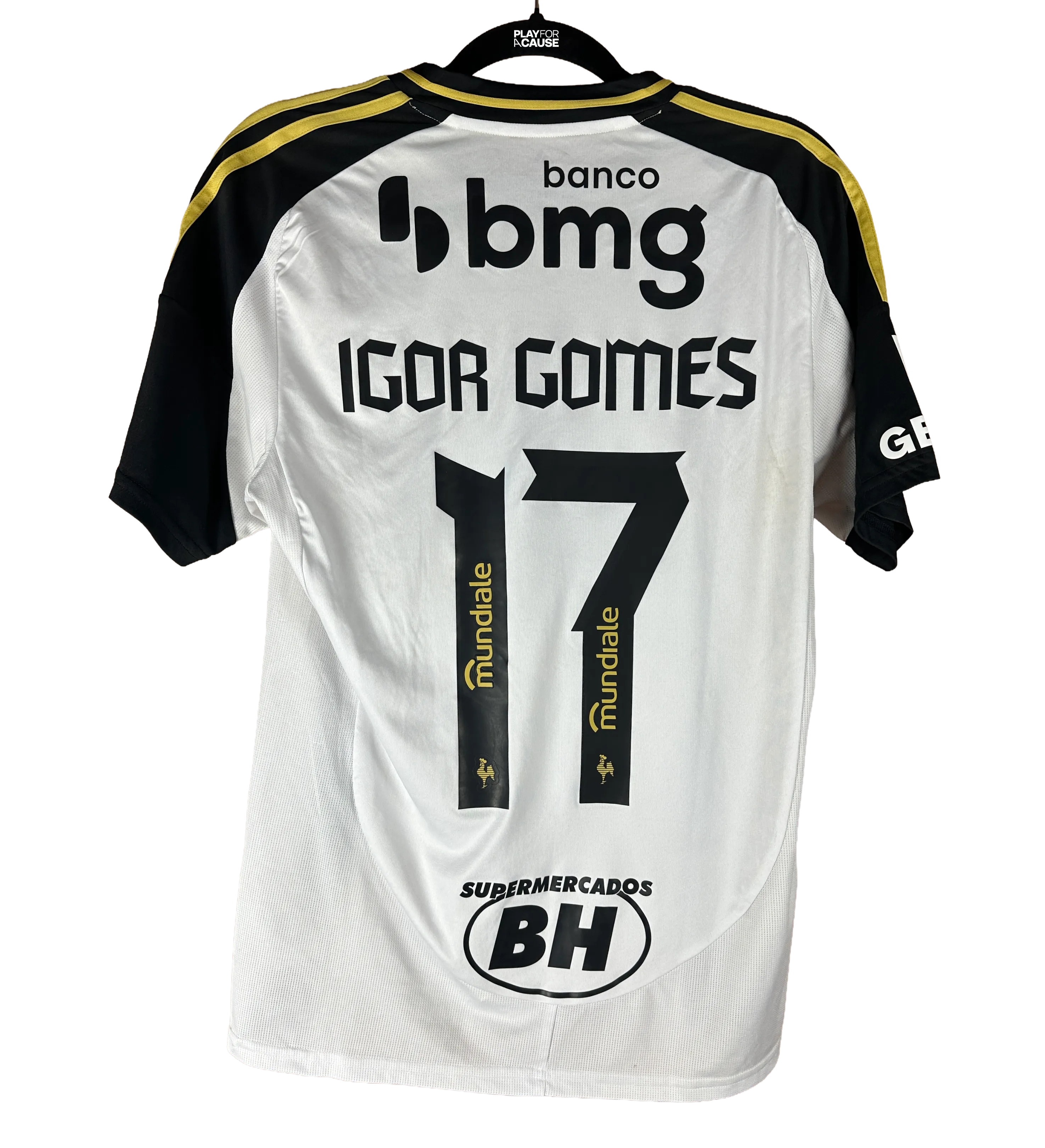 Camiseta del Clube Atlético Mineiro – Igor Gomes – SPT vs. CAM – Campeonato Brasileiro Série A 2025 – Usada y Firmada por el Crack — imagem 4 de 6