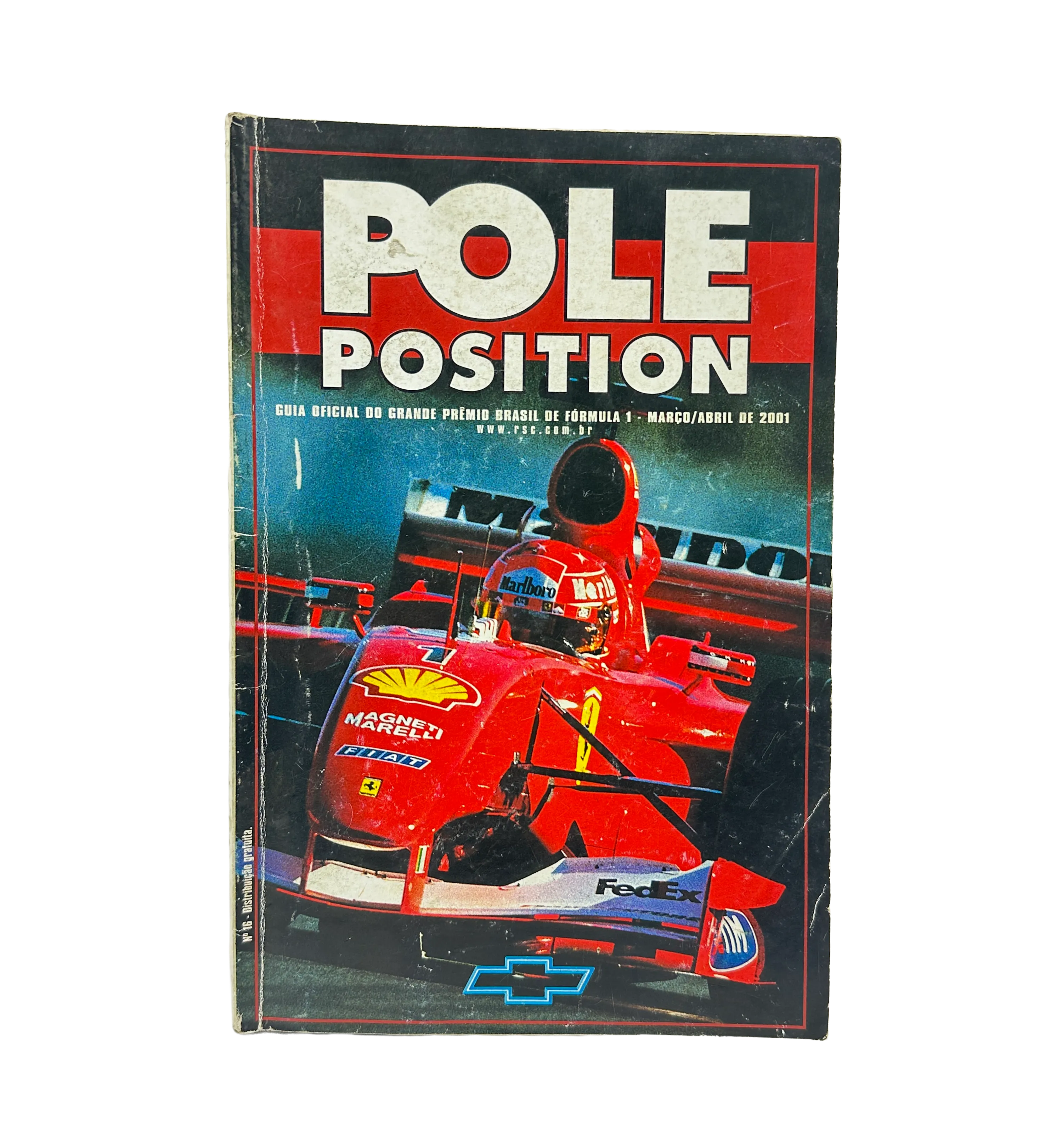 2001 Formula 1 Brazilian GP Official Pole Position Guide Signed by Drivers — imagem 1 de 3