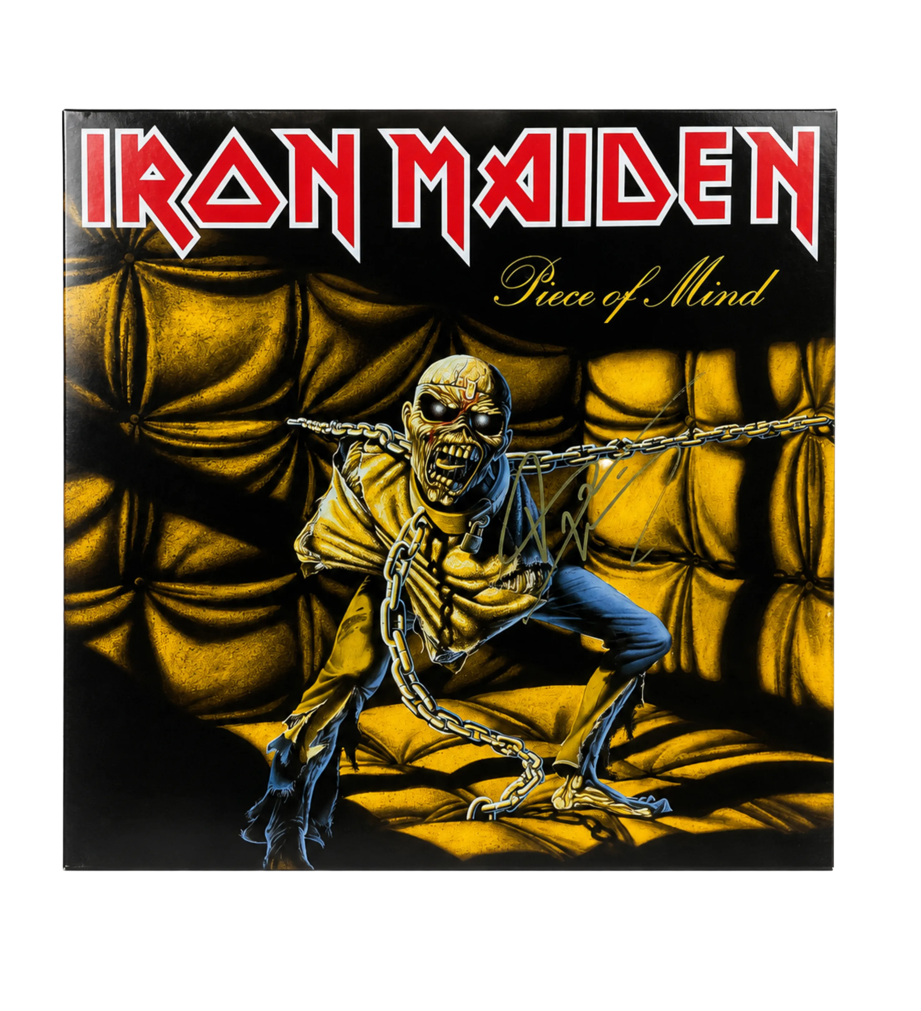 Imported Vinyl LP Iron Maiden Piece of Mind 1983/2015 Autographed by vocalist Bruce Dickinson — imagem 1 de 3