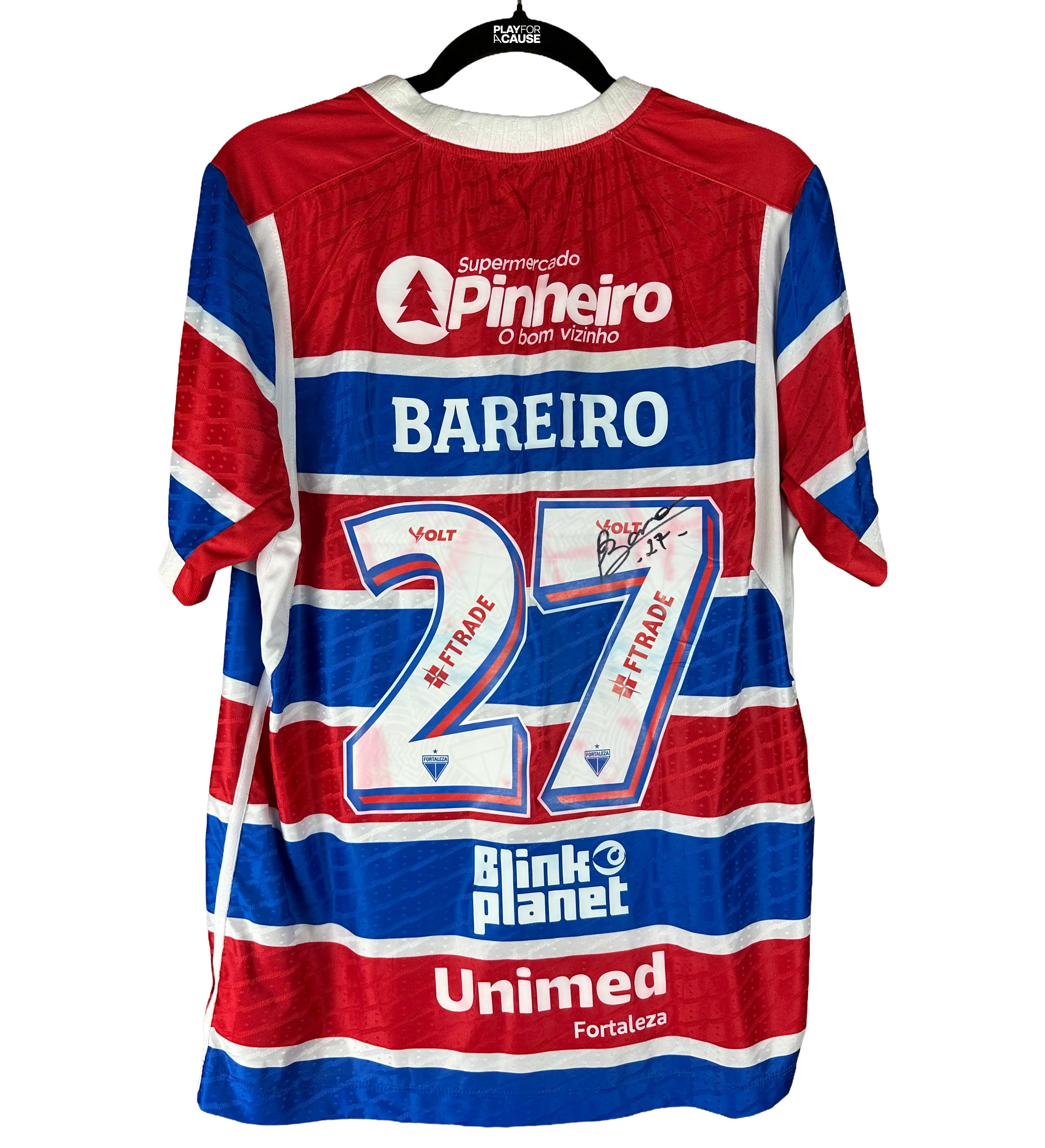 Fortaleza Jersey - FOR vs VAS - “Doe Gols” Campaign - 2025 Brazilian Championship - Match-Worn and Signed by the Star — imagem 2 de 6