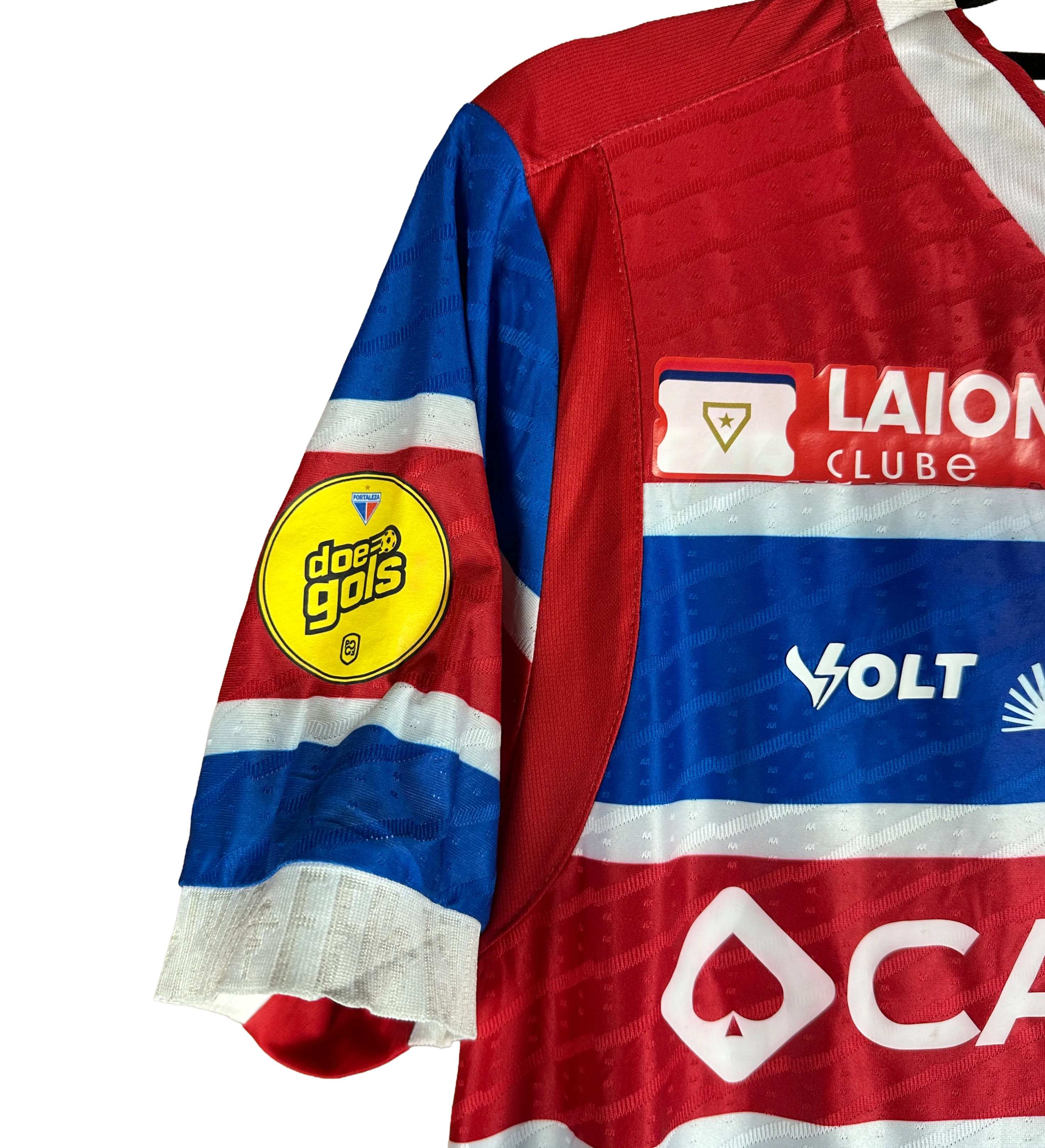 Fortaleza Jersey - FOR vs VAS - “Doe Gols” Campaign - 2025 Brazilian Championship - Match-Worn and Signed by the Star — imagem 4 de 6