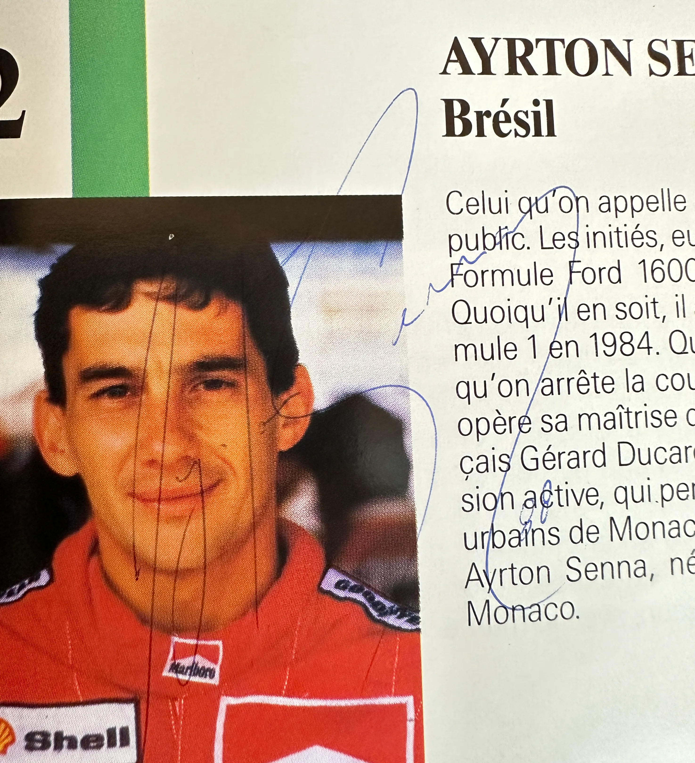 Programa Oficial - Fórmula 1 - GP de Spa-Francorchamps / Bélgica - 1988 - Autografiado por el ídolo Ayrton Senna (Ganador de la carrera) y Gerhard Berger de Ferrari — imagem 2 de 3