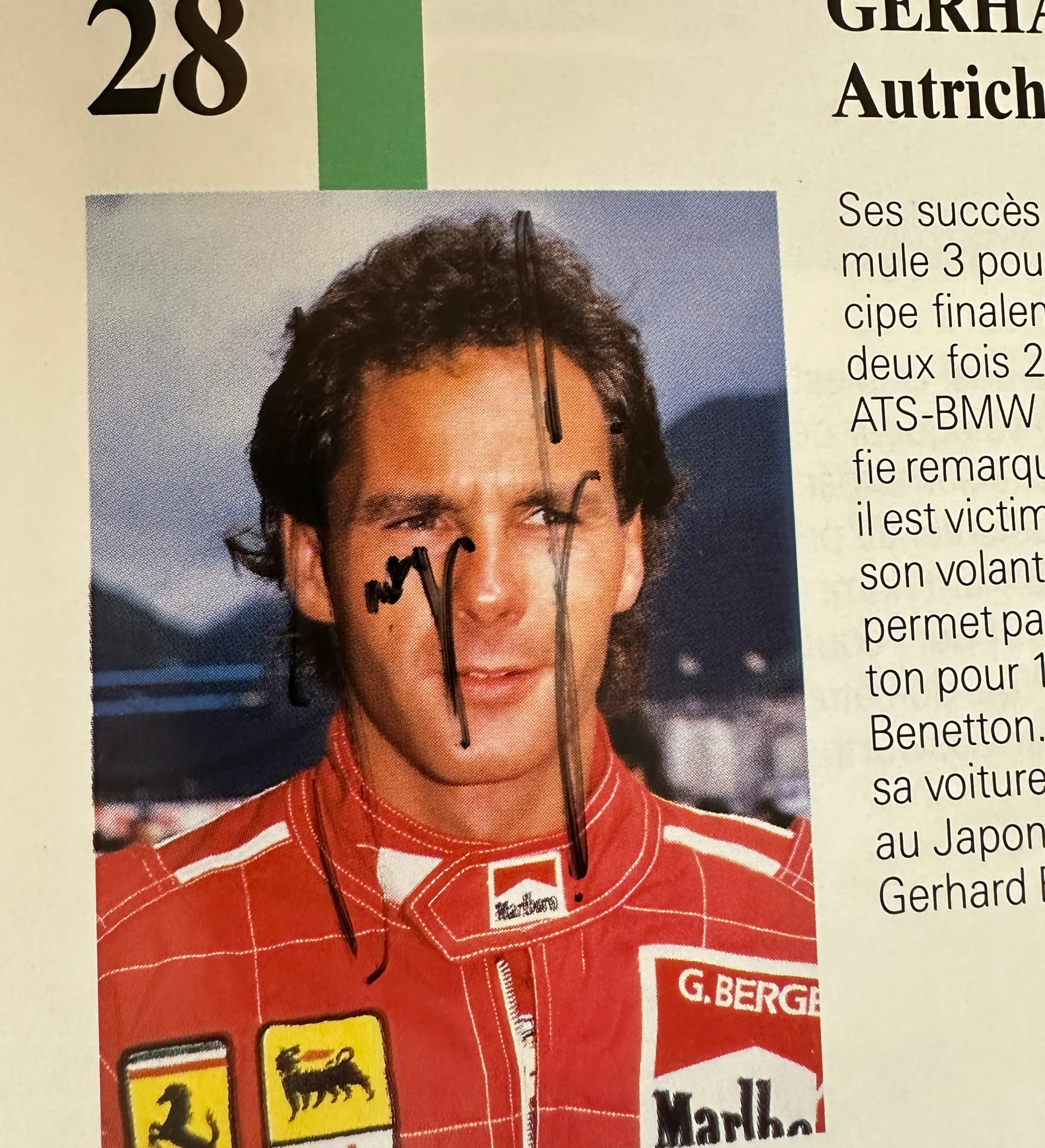 Programa Oficial - Fórmula 1 - GP de Spa-Francorchamps / Bélgica - 1988 - Autografiado por el ídolo Ayrton Senna (Ganador de la carrera) y Gerhard Berger de Ferrari — imagem 3 de 3