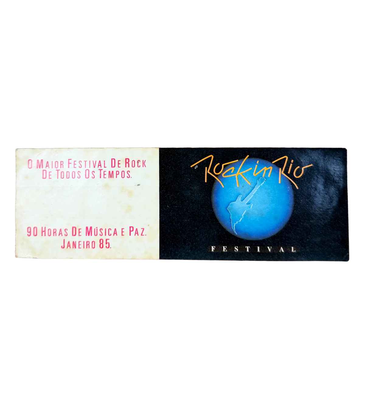 Rock in Rio 1985 – Organizing Committee Glove – Lubrax Promotional – Signed by Queen + Original Ticket + Security Pass — imagem 3 de 7
