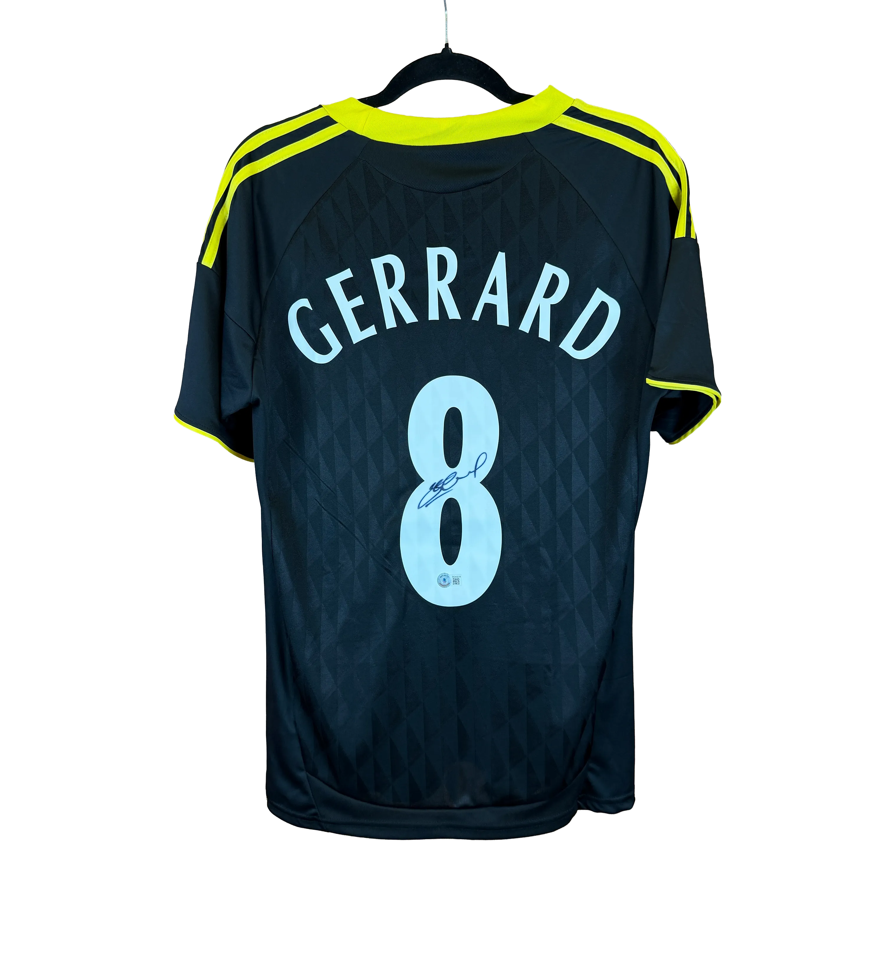 Liverpool Retro Jersey – Gerrard – 2010/2011 Season – Signed by the Legend – Beckett International Certification — imagem 2 de 3