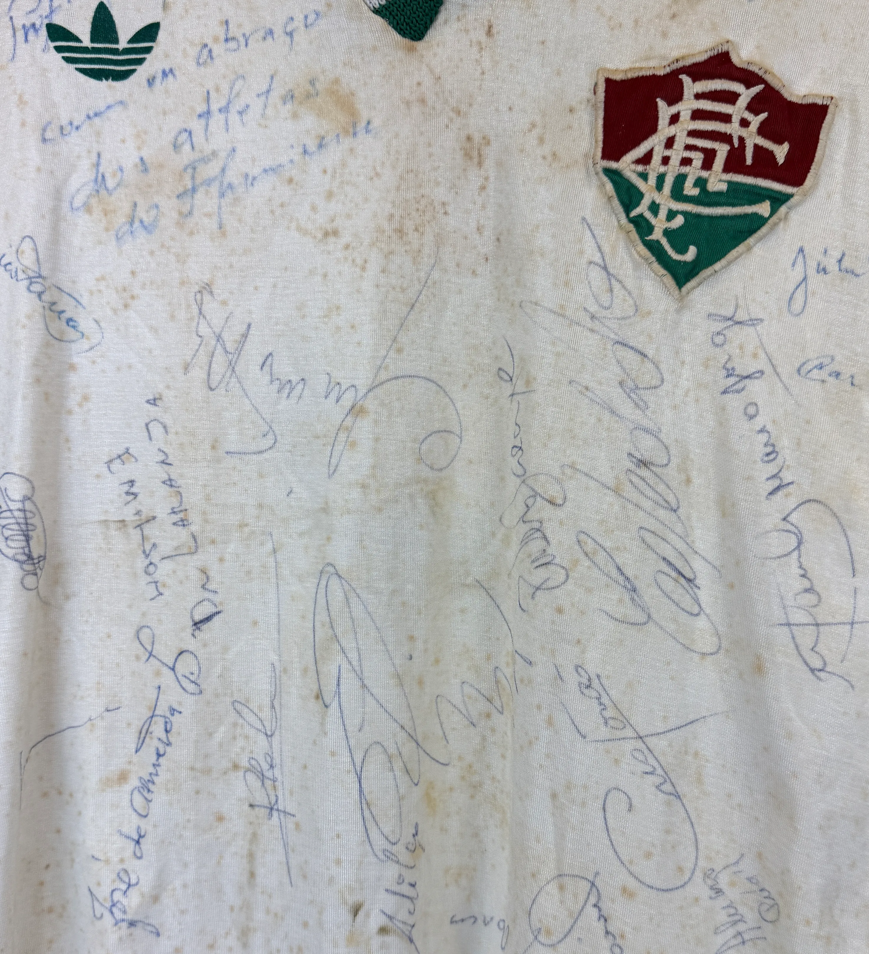Camisa Fluminense 6 Fora de Casa 1980 Autografada pelo Elenco — imagem 3 de 3