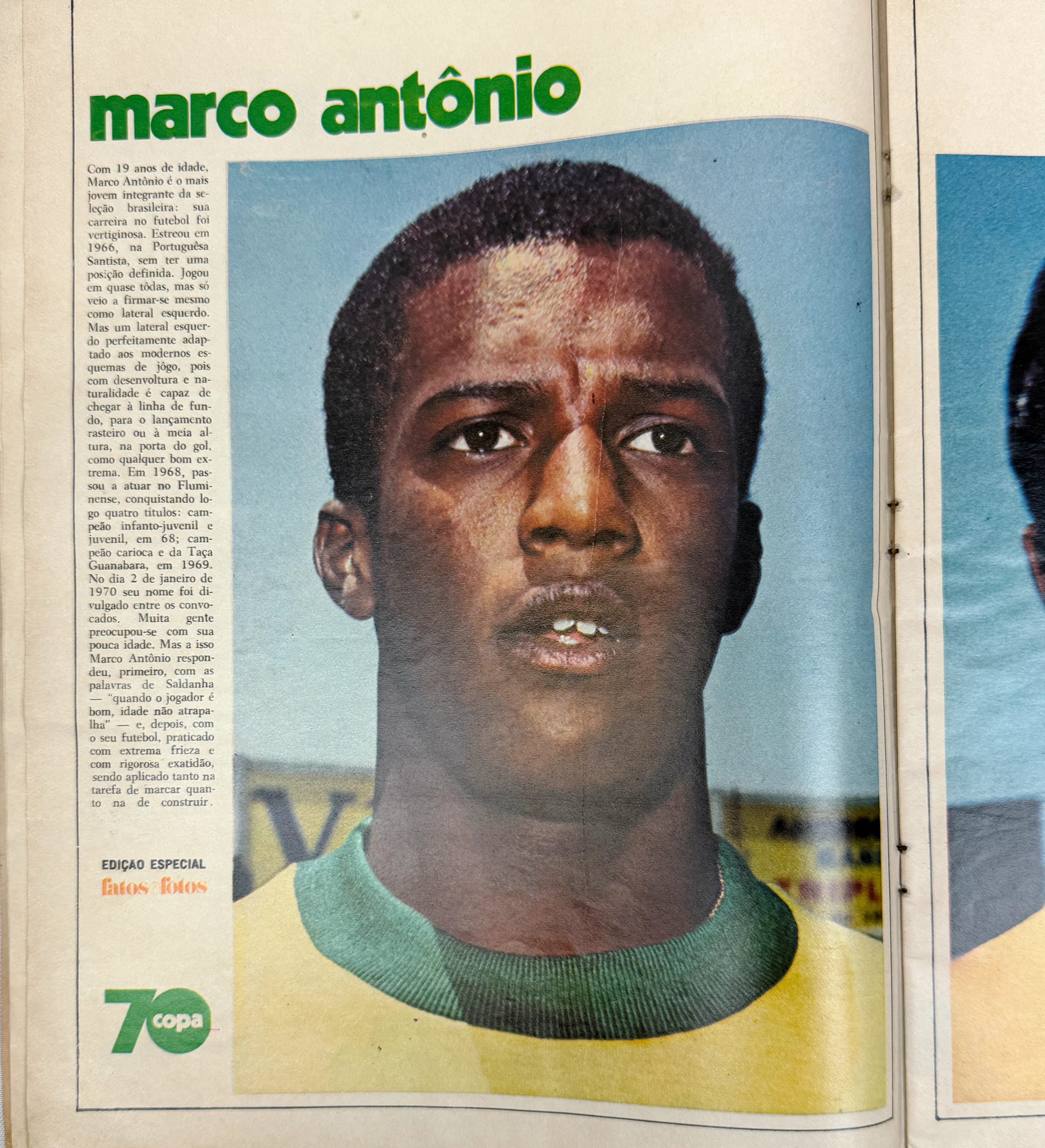 Fatos e Fotos Magazine - Special Ed. - June/1970 - The Giants of the World Cup - Autographed by the entire squad - Including Pele / Felix / C. Alberto / Brito / Piazza / Clodoaldo / Gerson / Rivelino / Jairzinho / Tostao / Ado / Leao / Ze Maria / Joel / R. Miranda / Dario / Caju / Edu and Zagallo — imagem 7 de 22