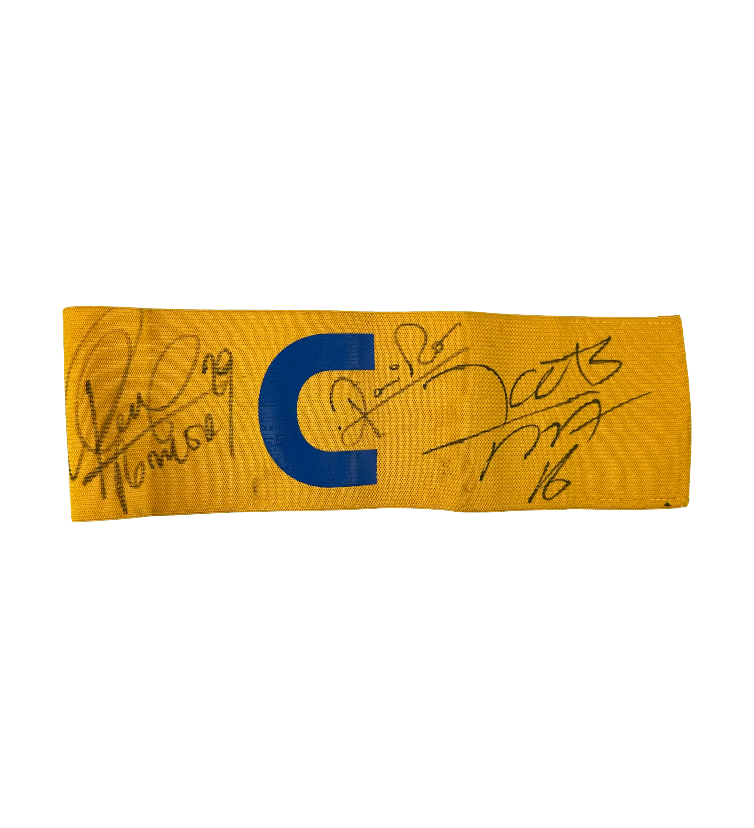 Braçadeira de Capitão - Cruzeiro x Cuiabá - Autografado por Lucas Silva, Lucas Romero e Ramiro — imagem 1 de 3