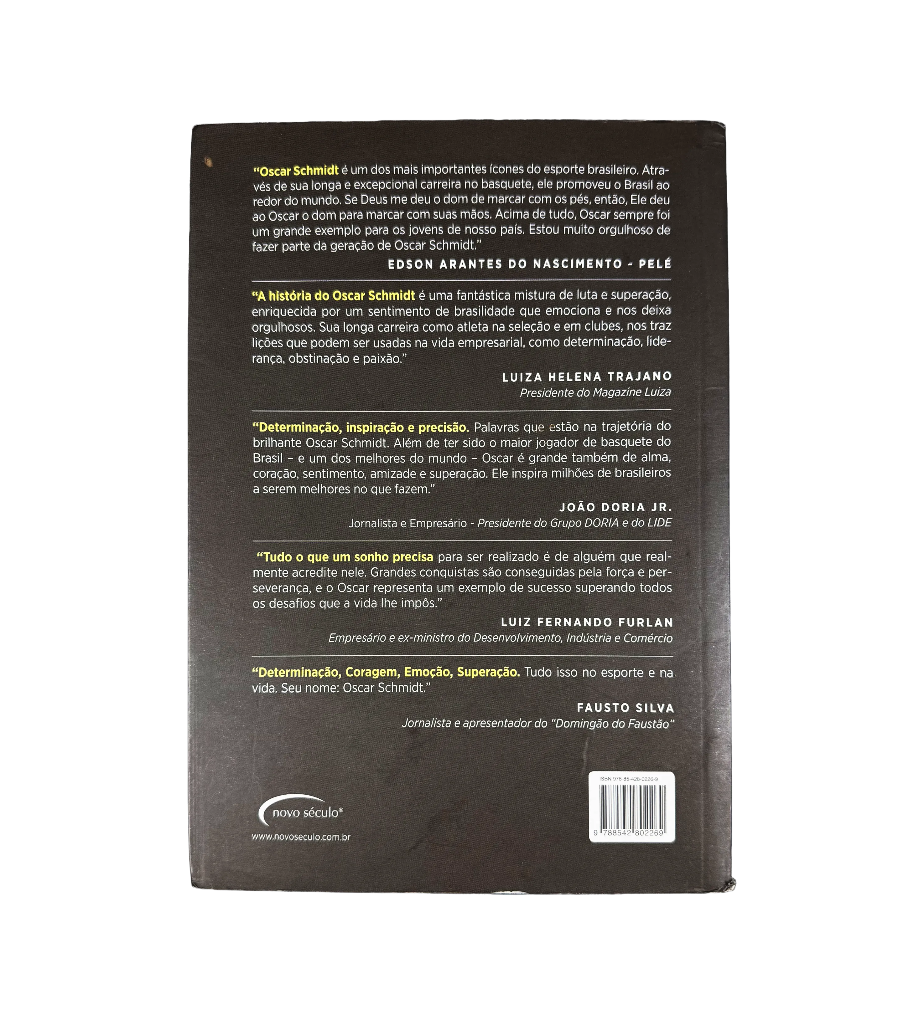 Livro Oscar Schmidt 14 Motivos para Viver, Vencer e Ser Feliz 2ª Edição 2014 Autografado pelo Mão Santa — imagem 2 de 2