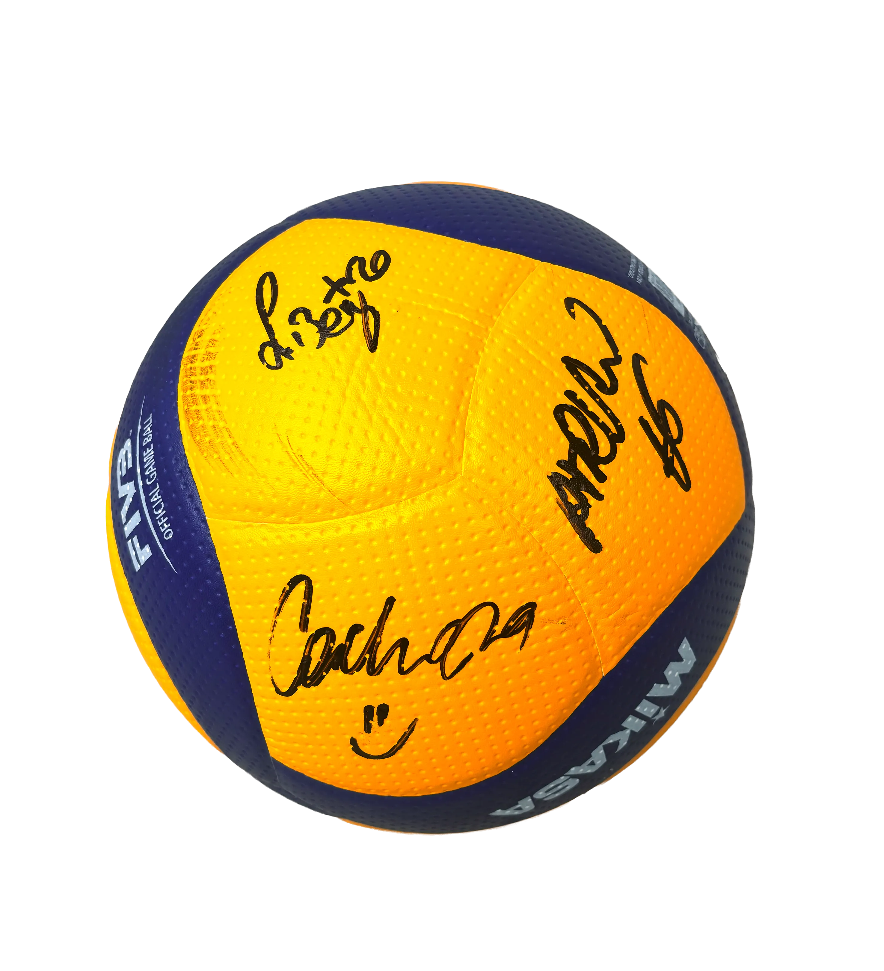 Balón de Voleibol Usado en el Sudamericano 2026 y Autografiado por la Selección Brasileña Masculina Campeona — imagem 2 de 4