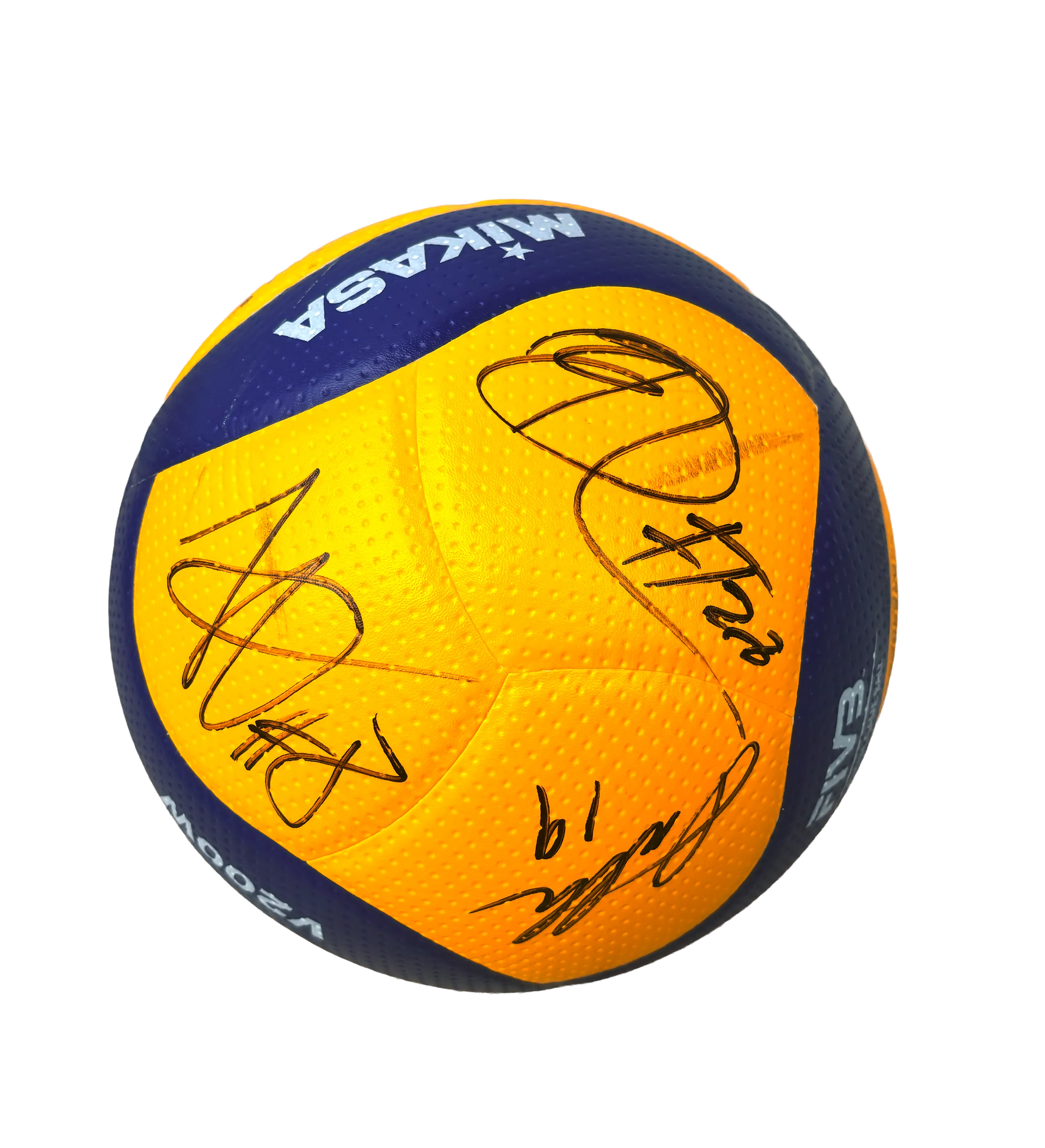 Balón de Voleibol Usado en el Sudamericano 2026 y Autografiado por la Selección Brasileña Masculina Campeona — imagem 4 de 4