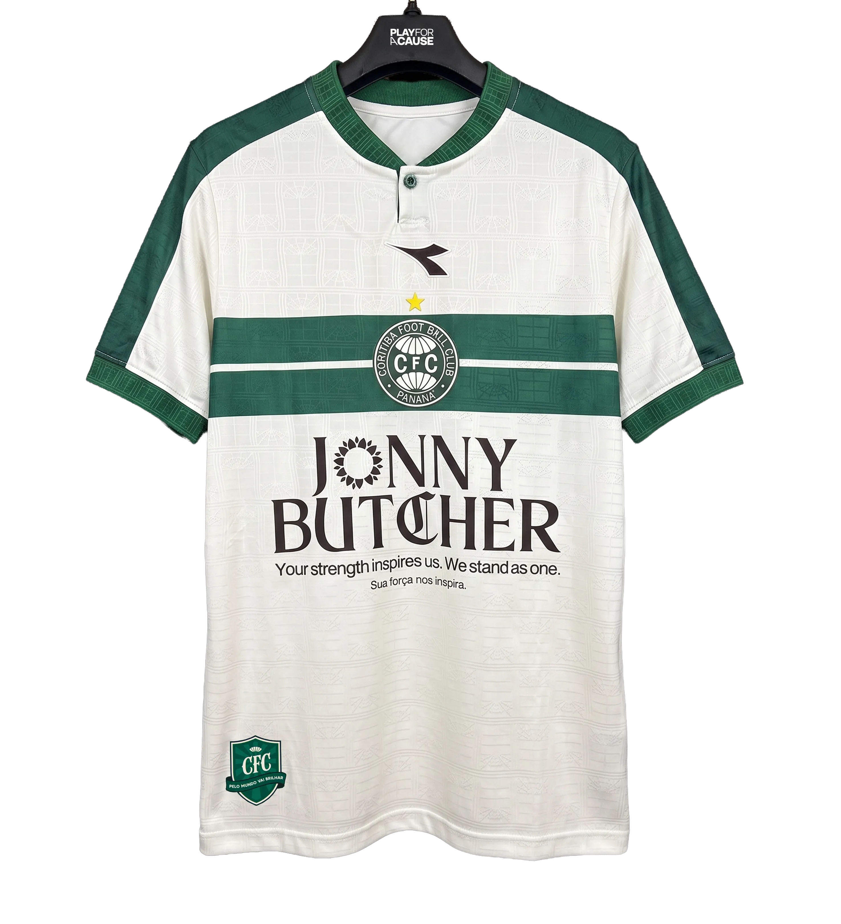 Camisa Coritiba Lavega Especial Jonny Butcher CFC 2 x 1 CHA Brasileirão 2026 Usada e Autografada Pelo Jogador — imagem 1 de 3