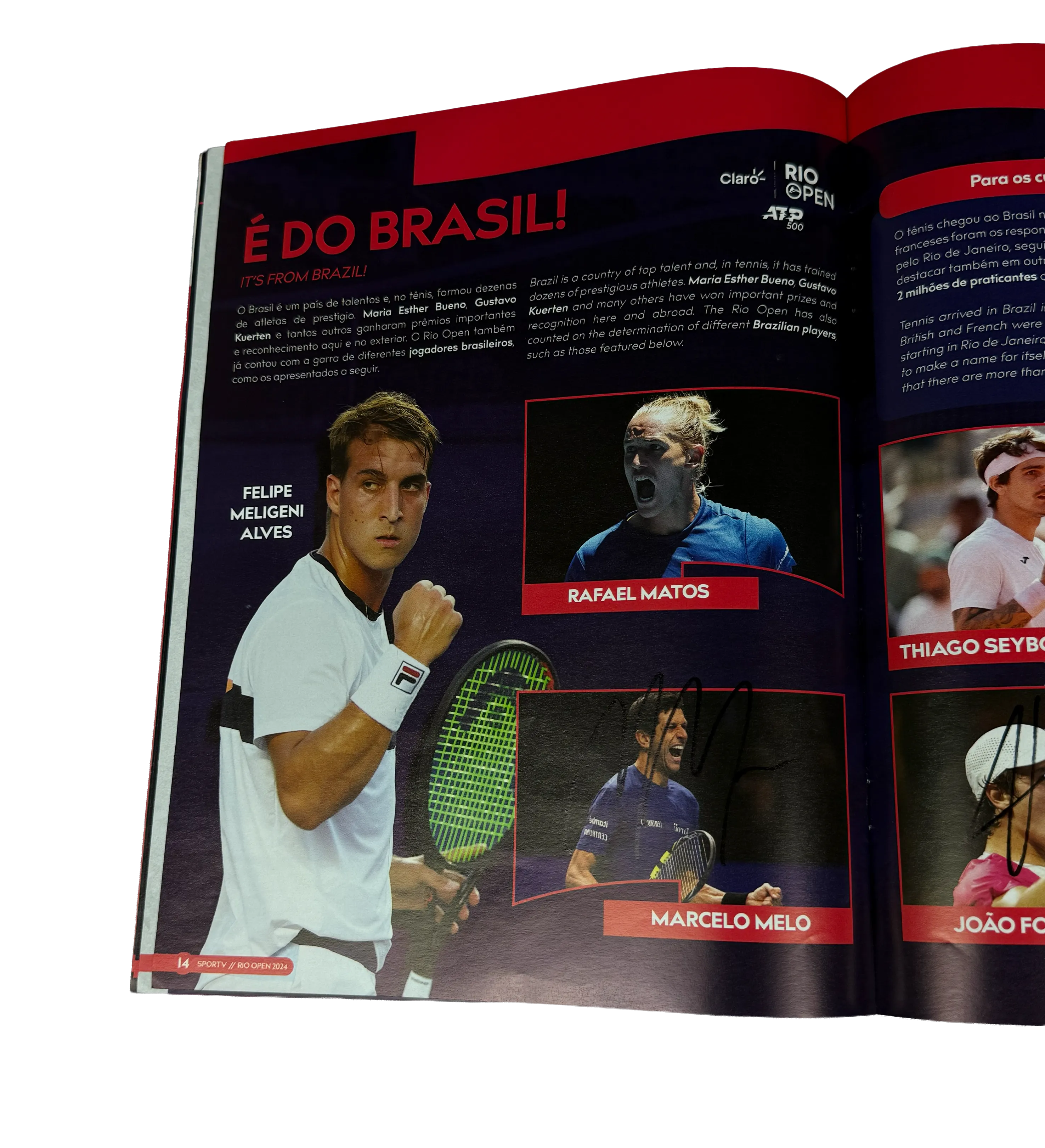 Álbum Oficial de Figurinhas Rio Open 10 Anos 2024 ATP 500 Autografado por Carlos Alcaraz, João Fonseca e Estrelas do Tênis Mundial — imagem 7 de 8