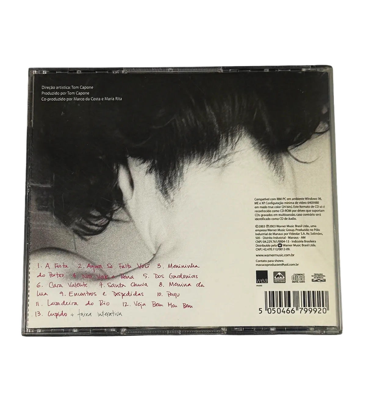 CD – Maria Rita – (2003) – Signed by the Artist — imagem 2 de 4