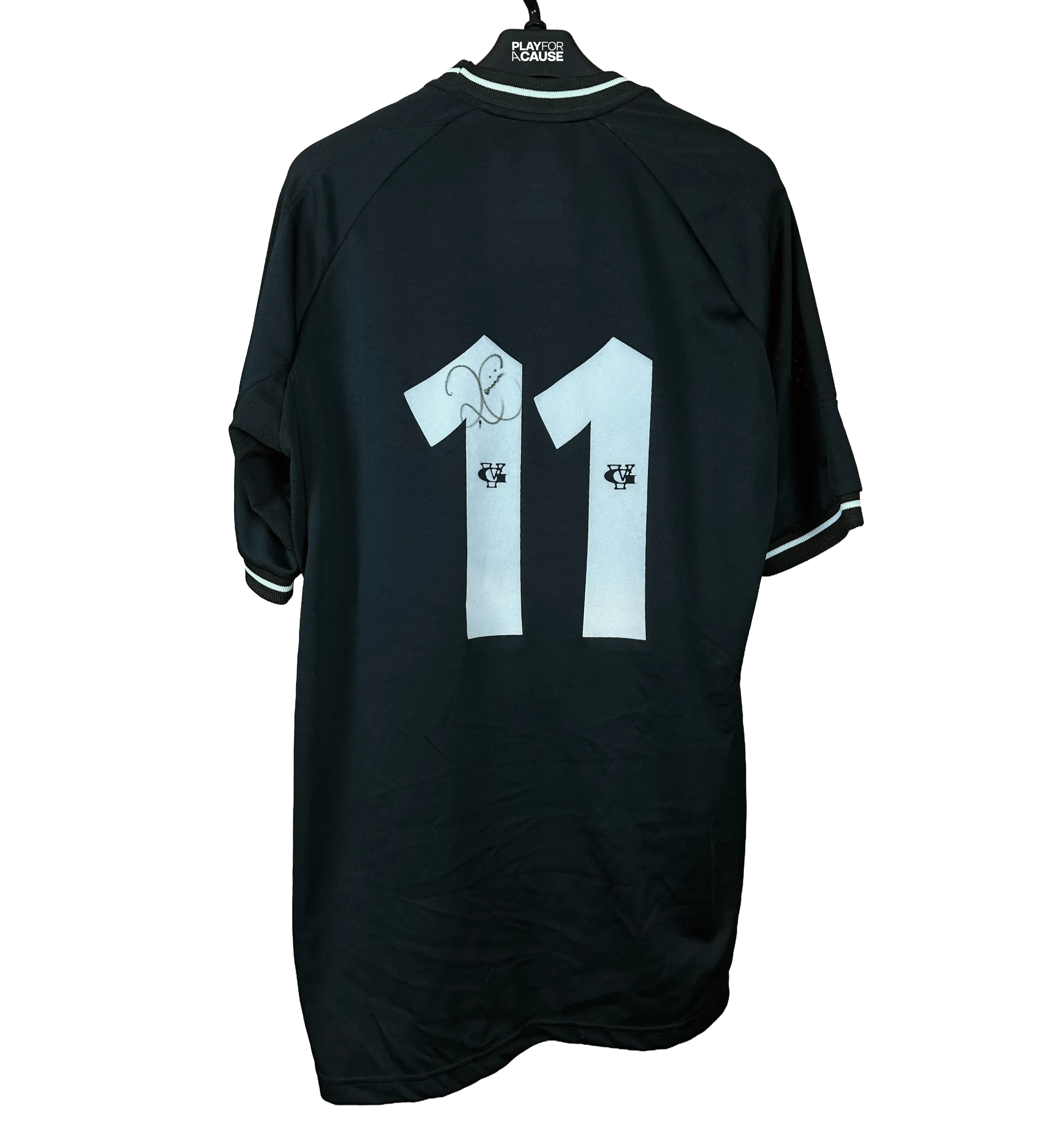 Camisa Vasco - Romario #11 - Preta - VG - Temporada 2001 - Autografada pelo Craque — imagem 2 de 2