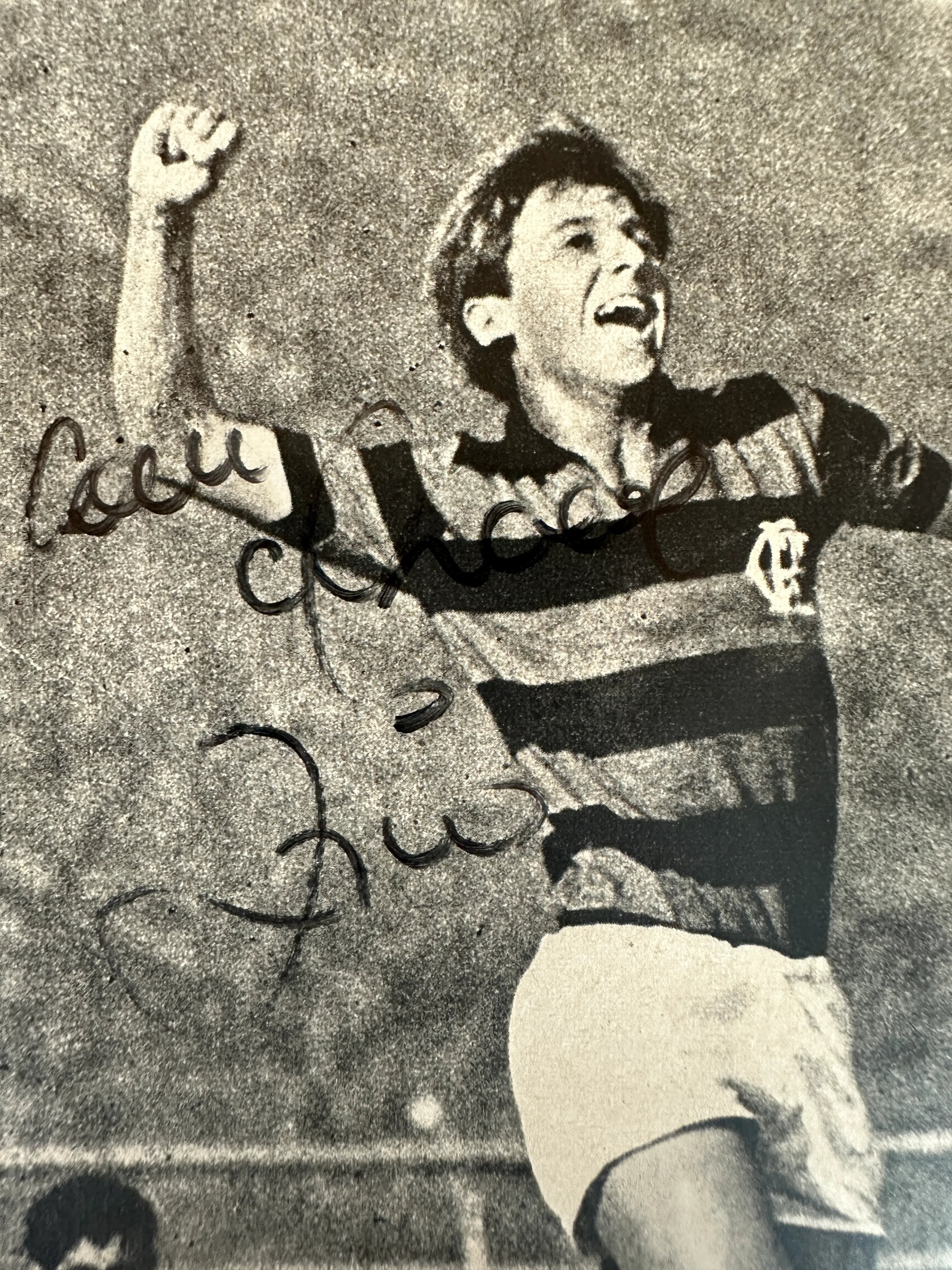 Revista Flamengo Grandes Clubes Brasileiros nº 4 1971 Capa Dura Autografada por Zico Com Superpôster Original — imagem 4 de 4