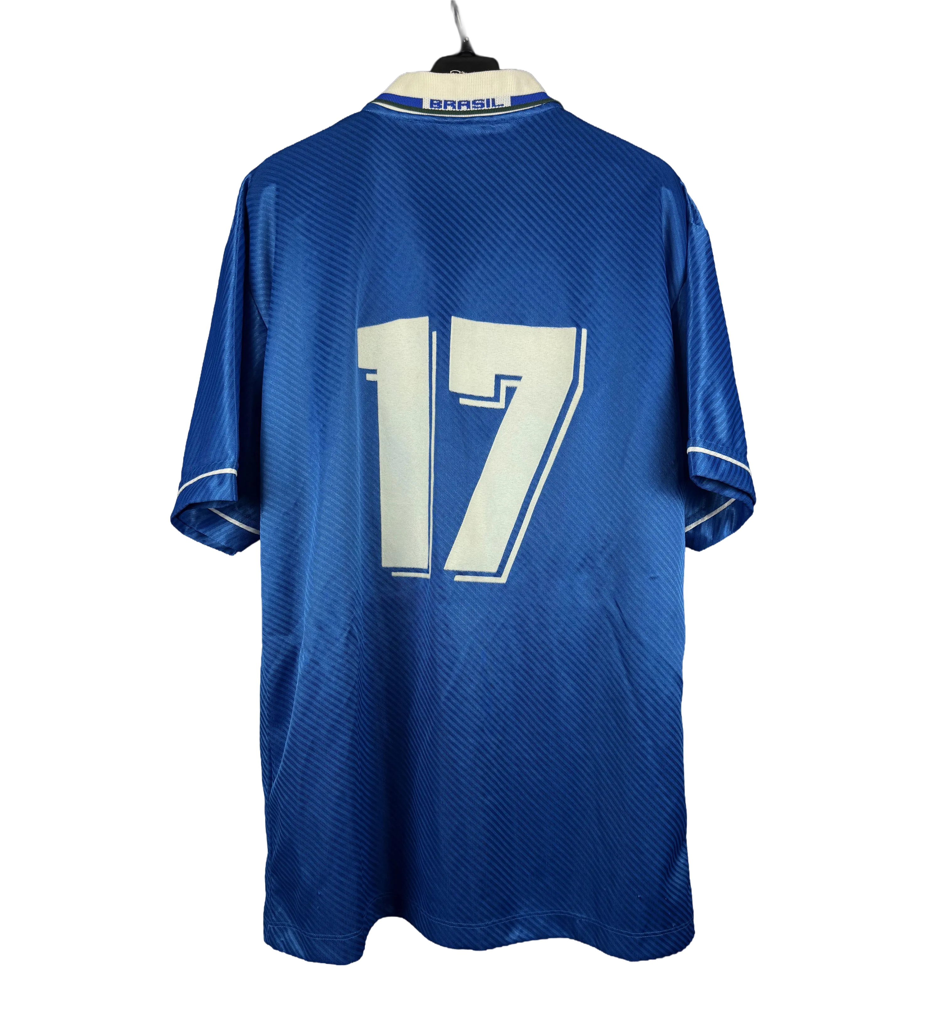 Brazil National Football Team Shirt – No. 17 (Doriva) – 1995/96 Model – Match Prepared (Copa América, Copa Umbro and International Friendlies) — imagem 2 de 3