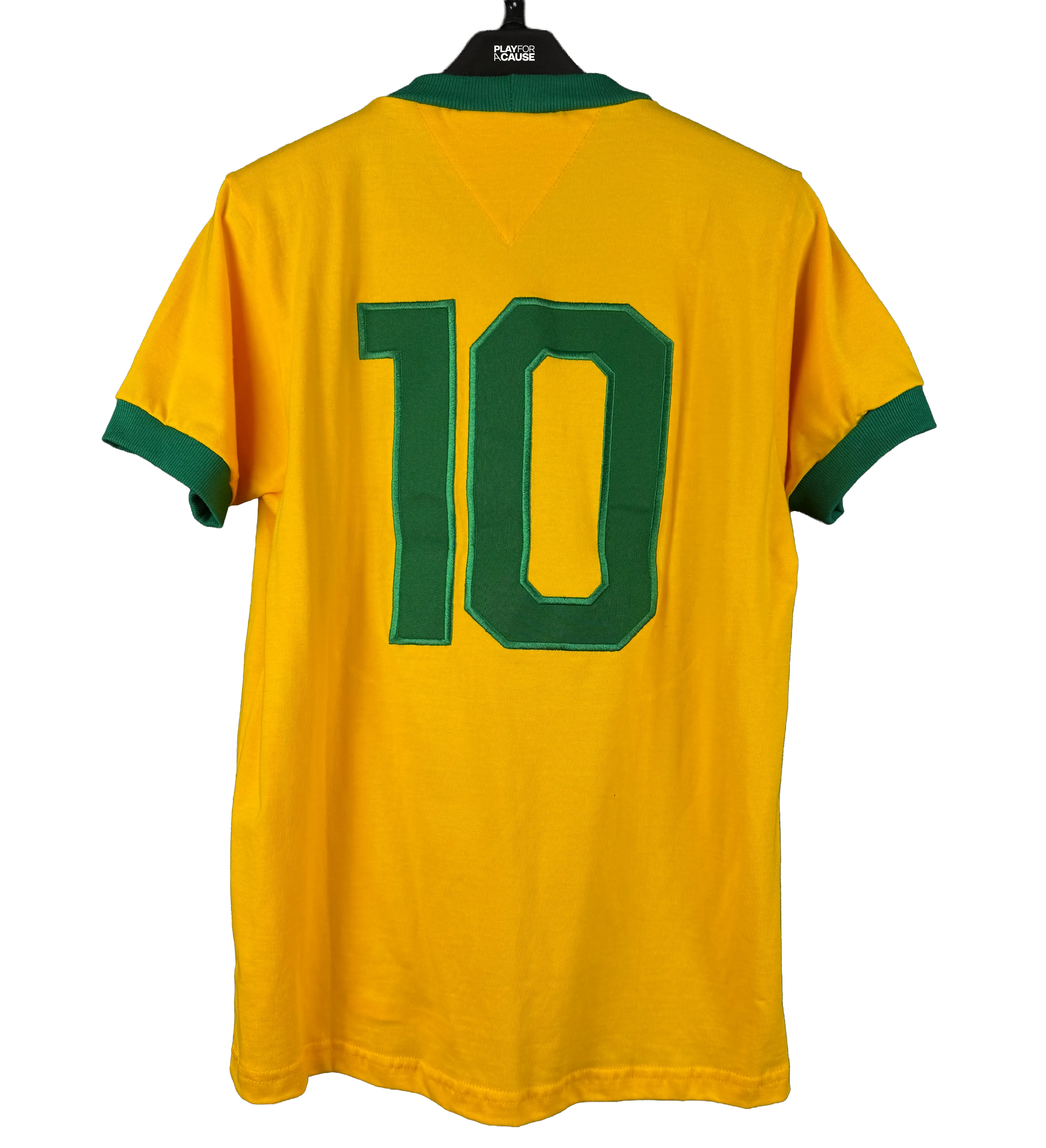 Camisa Brasil Copa do Mundo 1974 Réplica Athleta Autografada por Rivelino — imagem 2 de 4