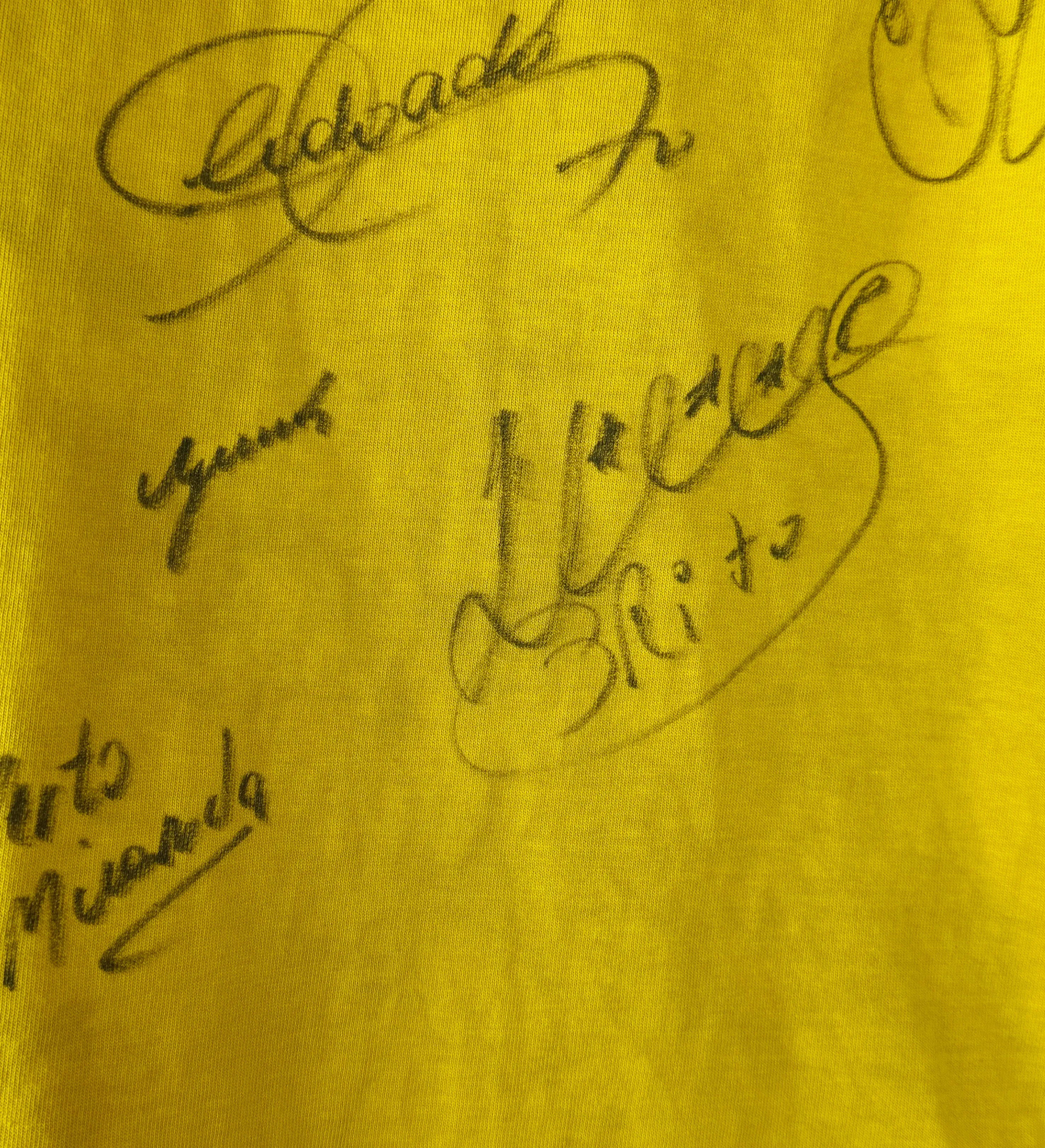 Camiseta Brasil Pelé Réplica Athleta 1970 Autografiada por los Campeones del Tri — imagem 5 de 7