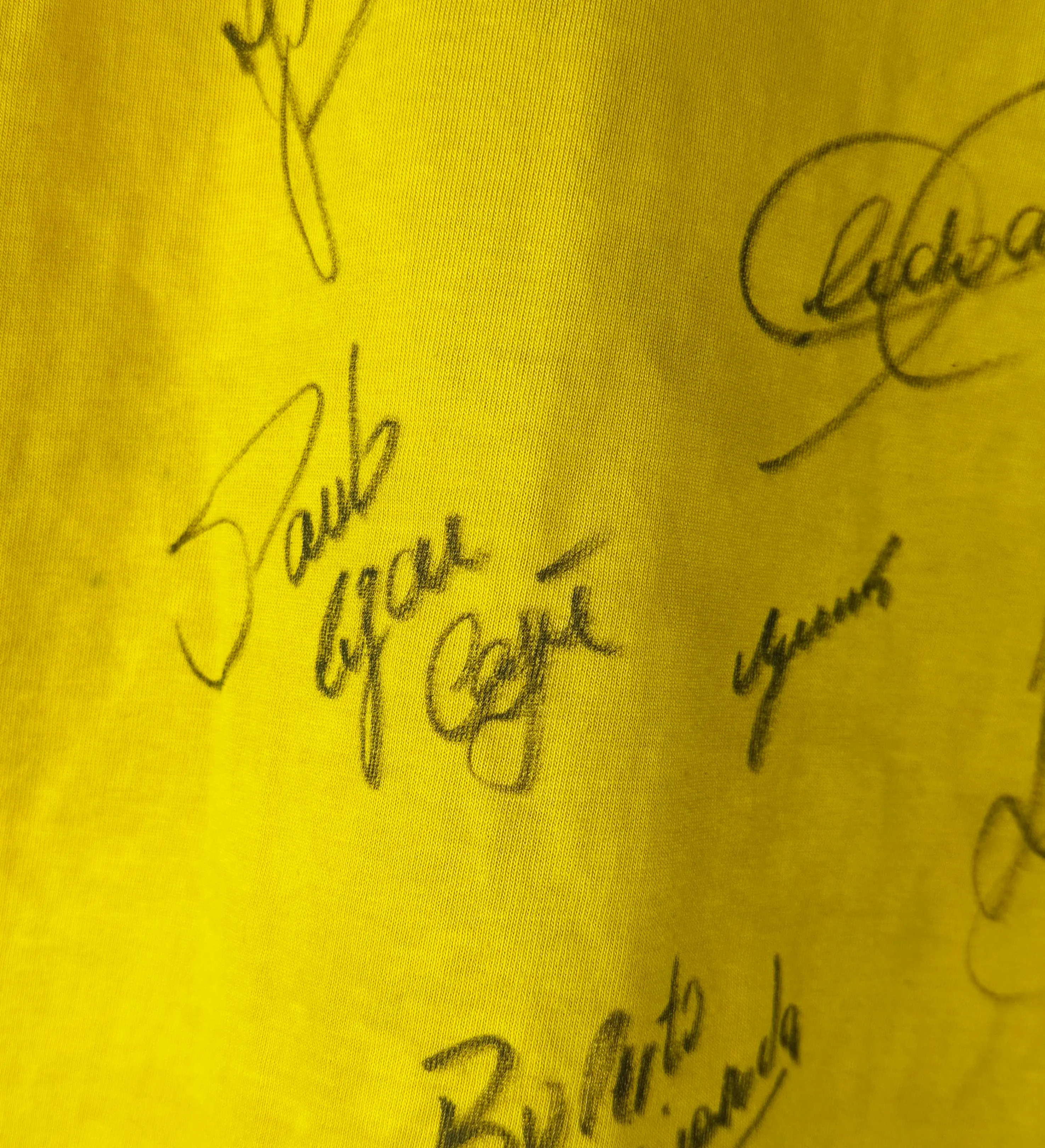 Camiseta Brasil Pelé Réplica Athleta 1970 Autografiada por los Campeones del Tri — imagem 7 de 7