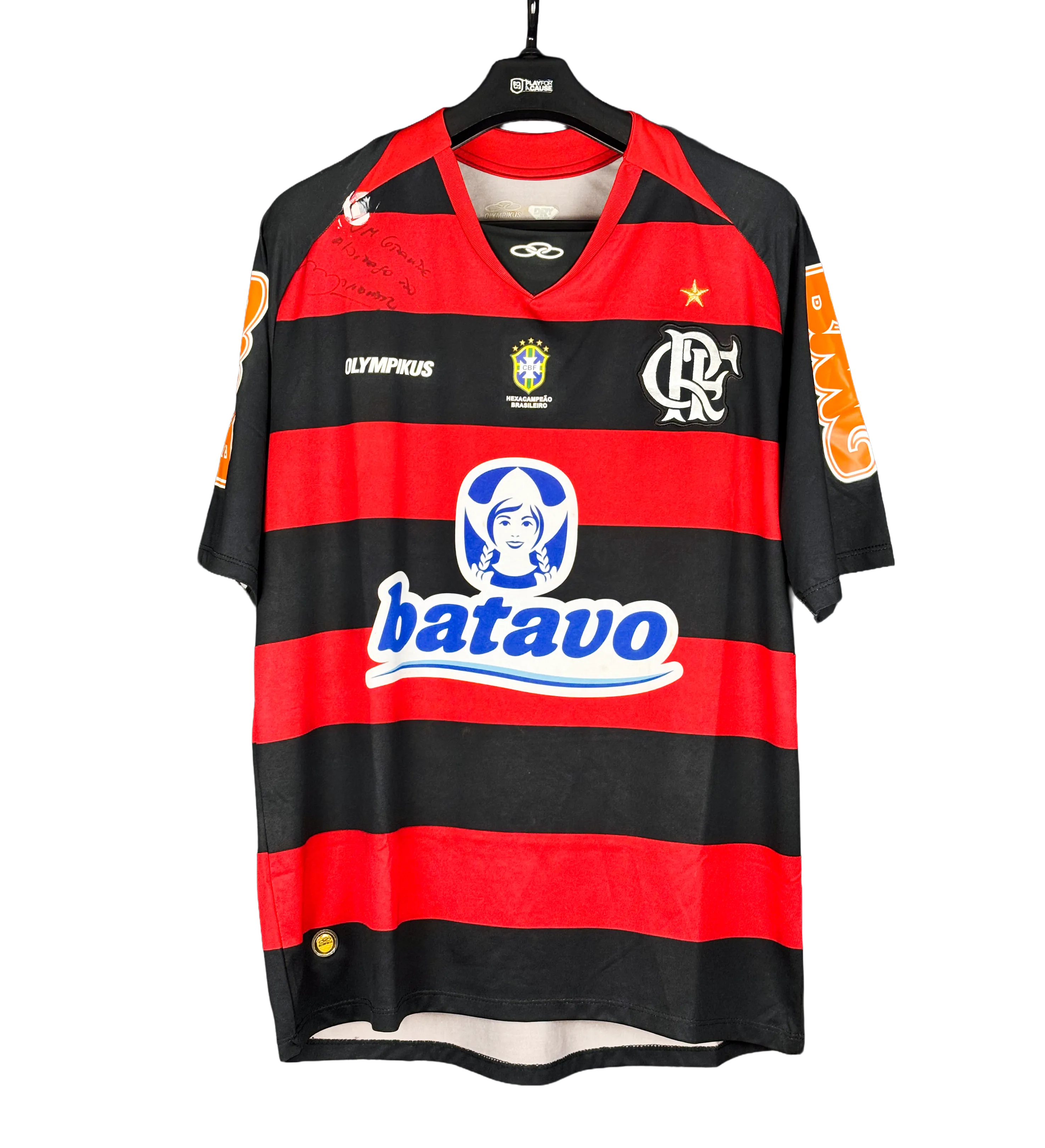 Clube de Regatas do Flamengo Jersey – Claudio Maldonado #13 – 2010 Brazilian Championship – Match Prepared – Signed by the Star Player — imagem 1 de 2