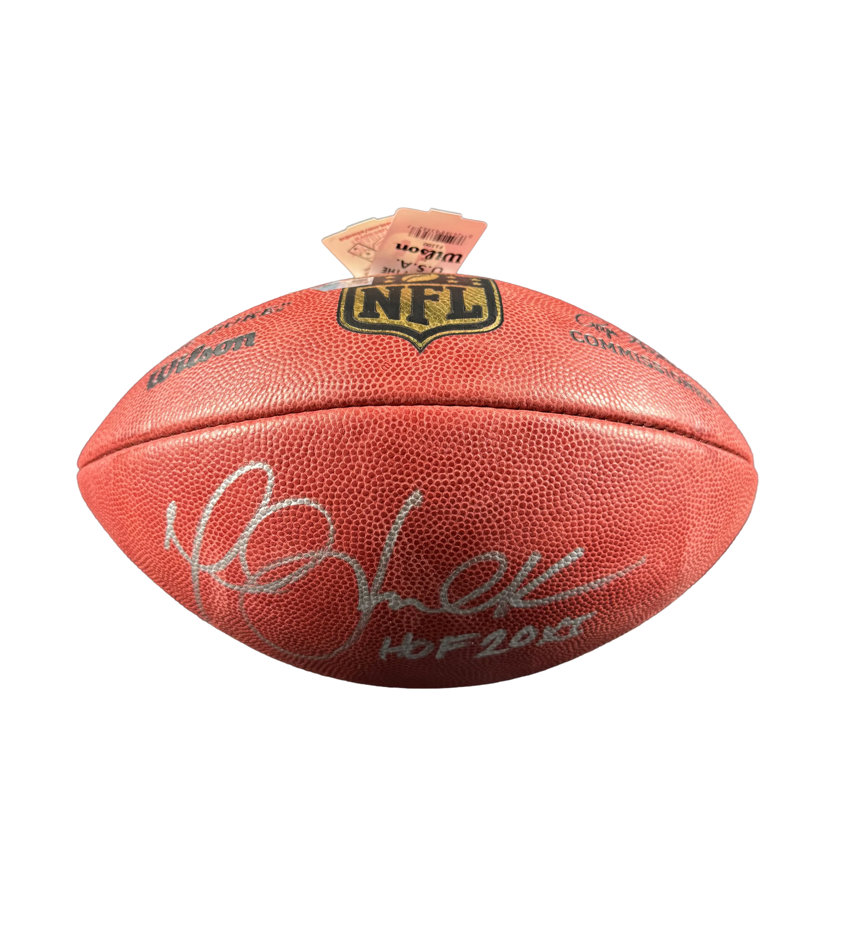 Bola de Futebol Americano Wilson NFL Marshall Faulk Autografada pelo Ídolo — imagem 2 de 3