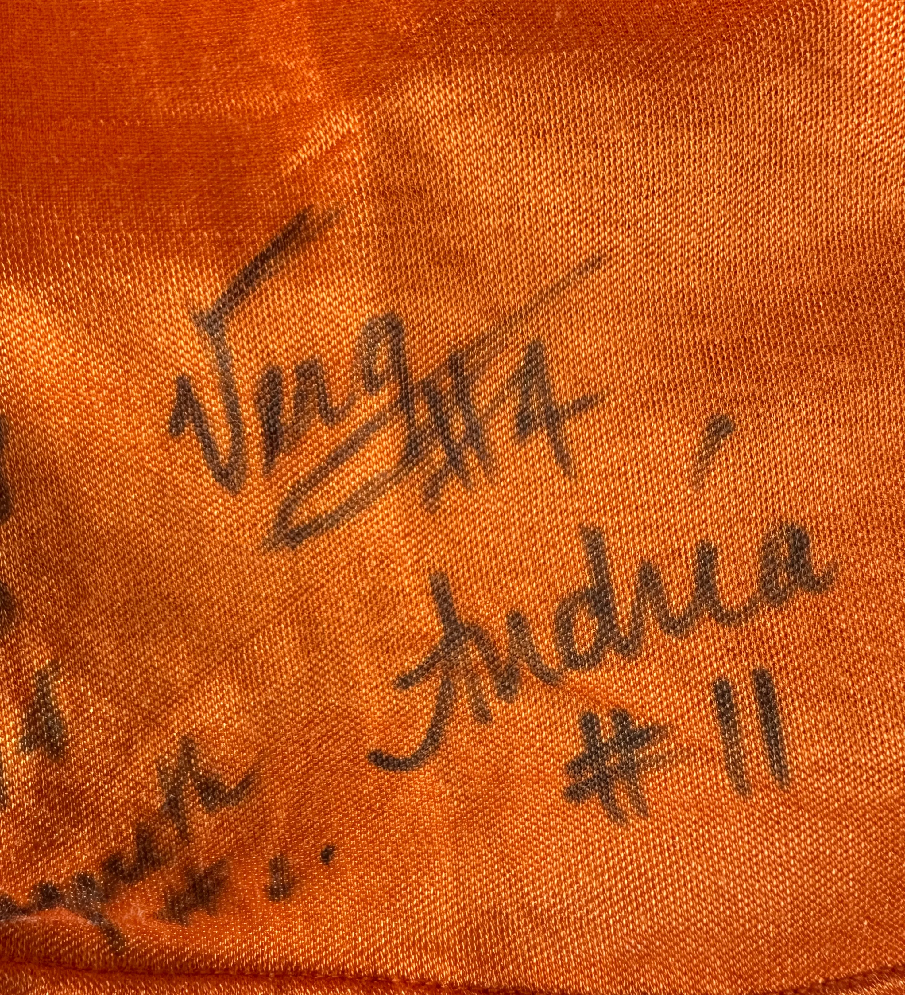 Camisa Vôlei Feminino AA Supergasbrás Década de 1980 Autografada pelo Elenco — imagem 6 de 6