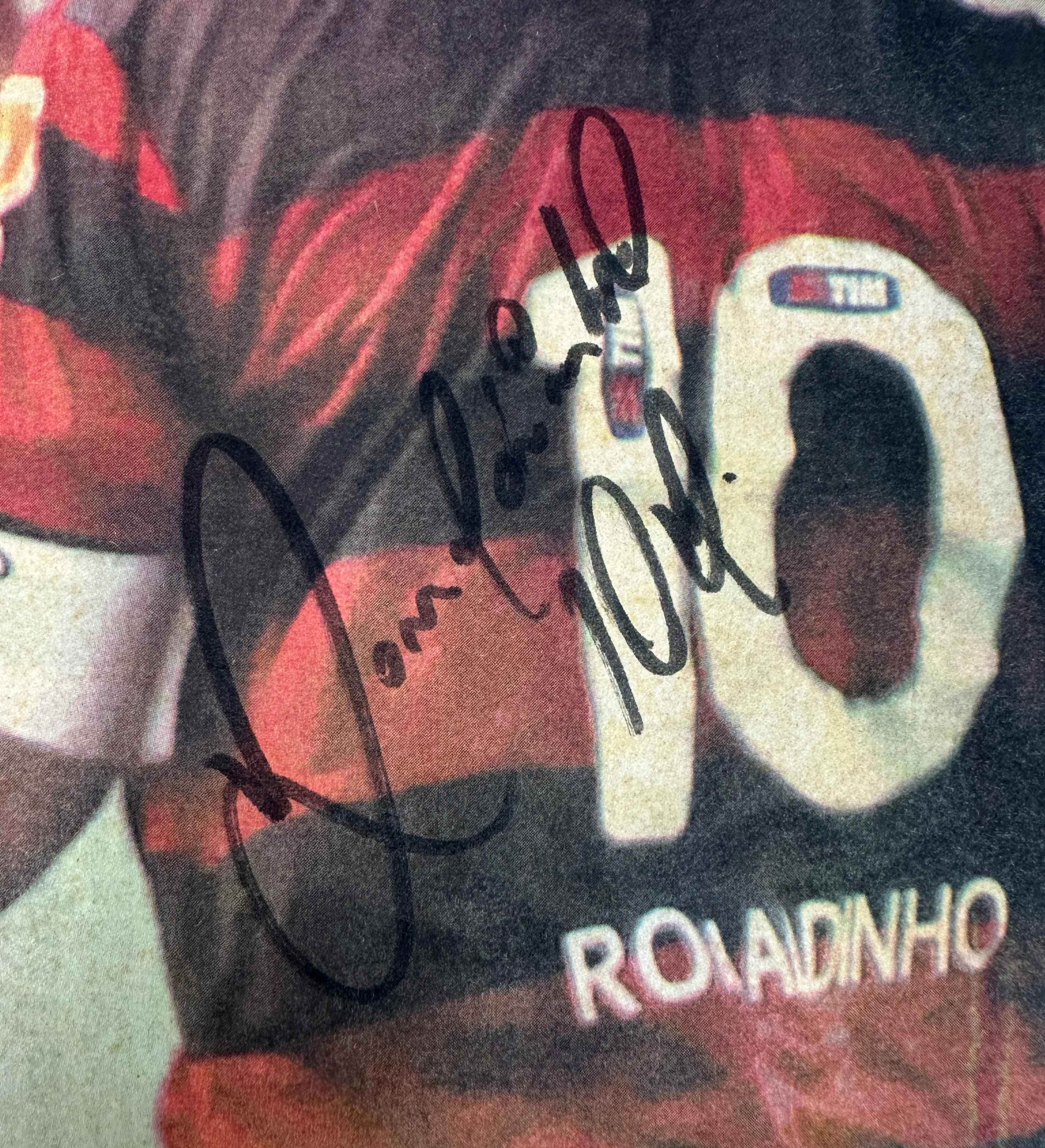 Periódico O Lance – 28/07/2011 – Santos 4 x 5 Flamengo – El Espectáculo de Ronaldinho Gaúcho – Firmado por el Ídolo — imagem 3 de 3