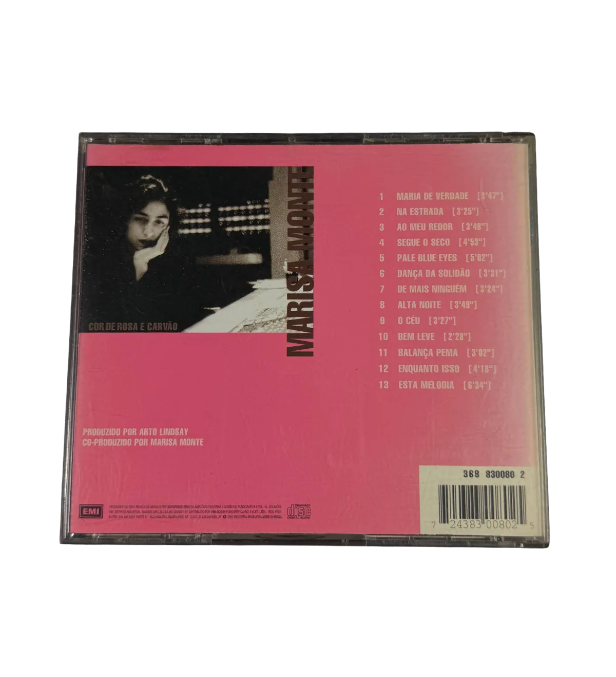 CD Autografado Marisa Monte Verde Anil Amarelo Cor de Rosa e Carvão 1994 — imagem 2 de 4