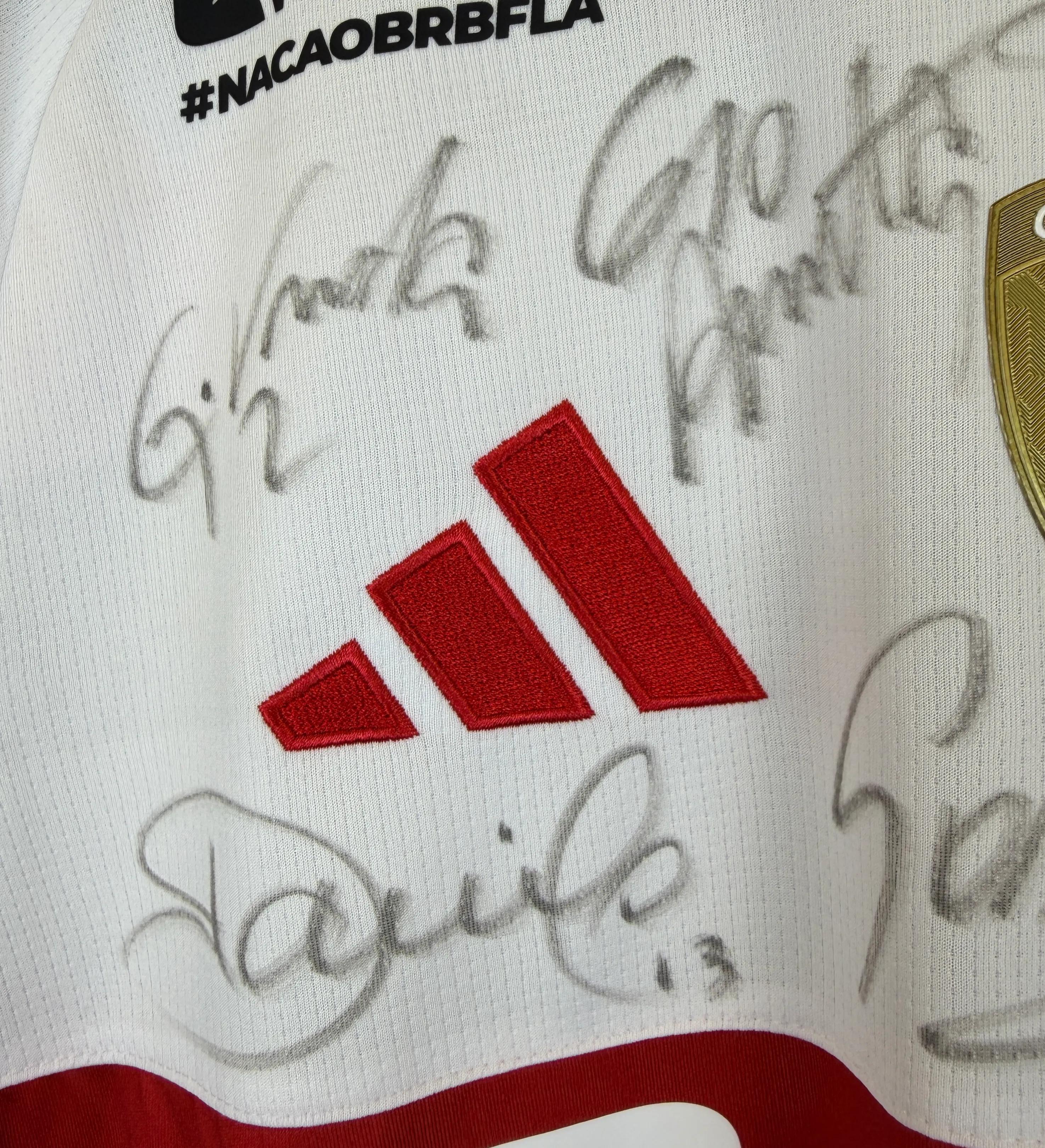 Flamengo Jersey - Arrascaeta #10 - Long Sleeve - 2026 Copa Libertadores da America - Estudiantes 1-1 Flamengo - Signed by the entire squad — imagem 4 de 4