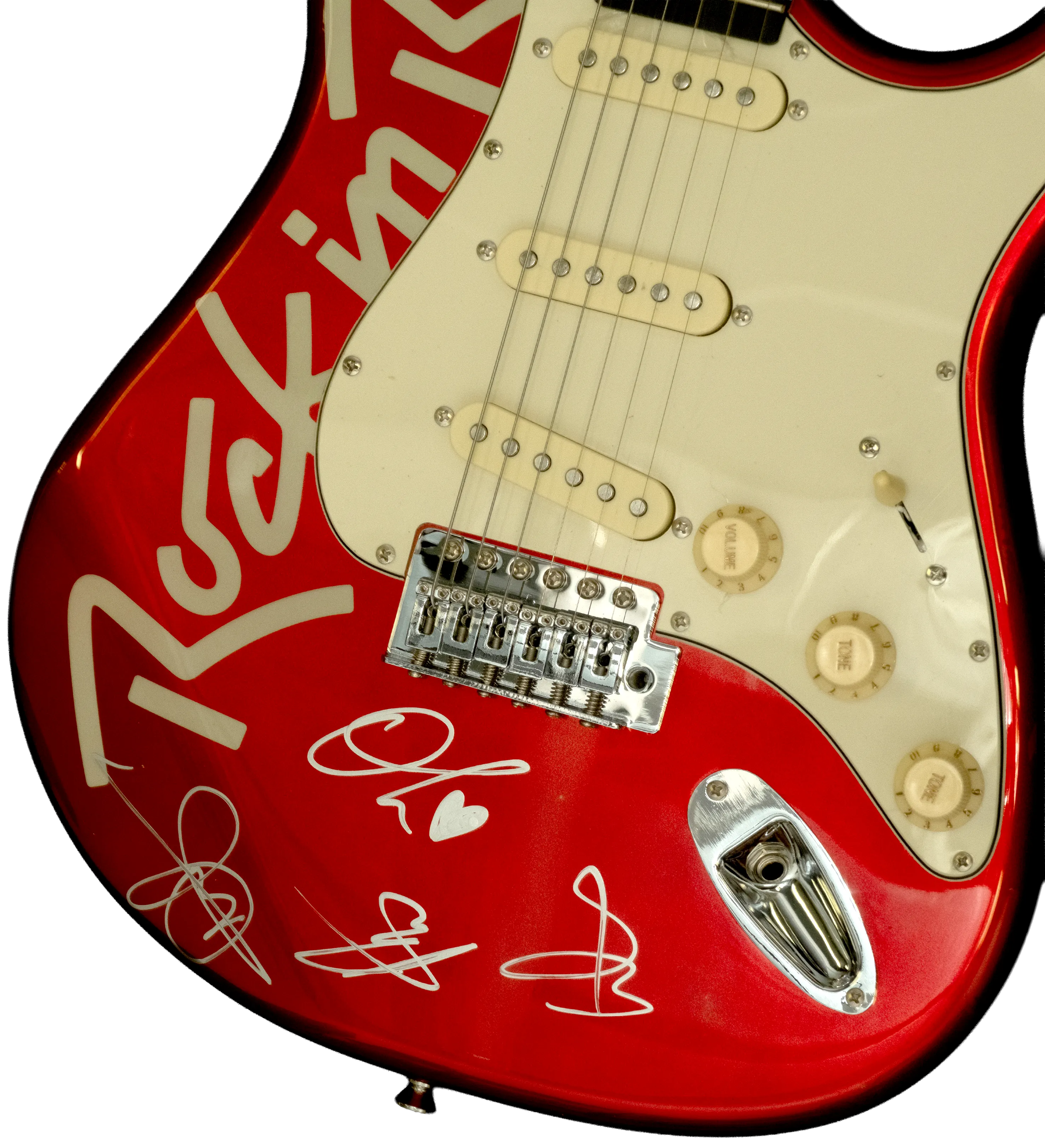Guitarra Autografada Por Bring Me The Horizon + Baquetas Rock In Rio 2026 — imagem 4 de 7