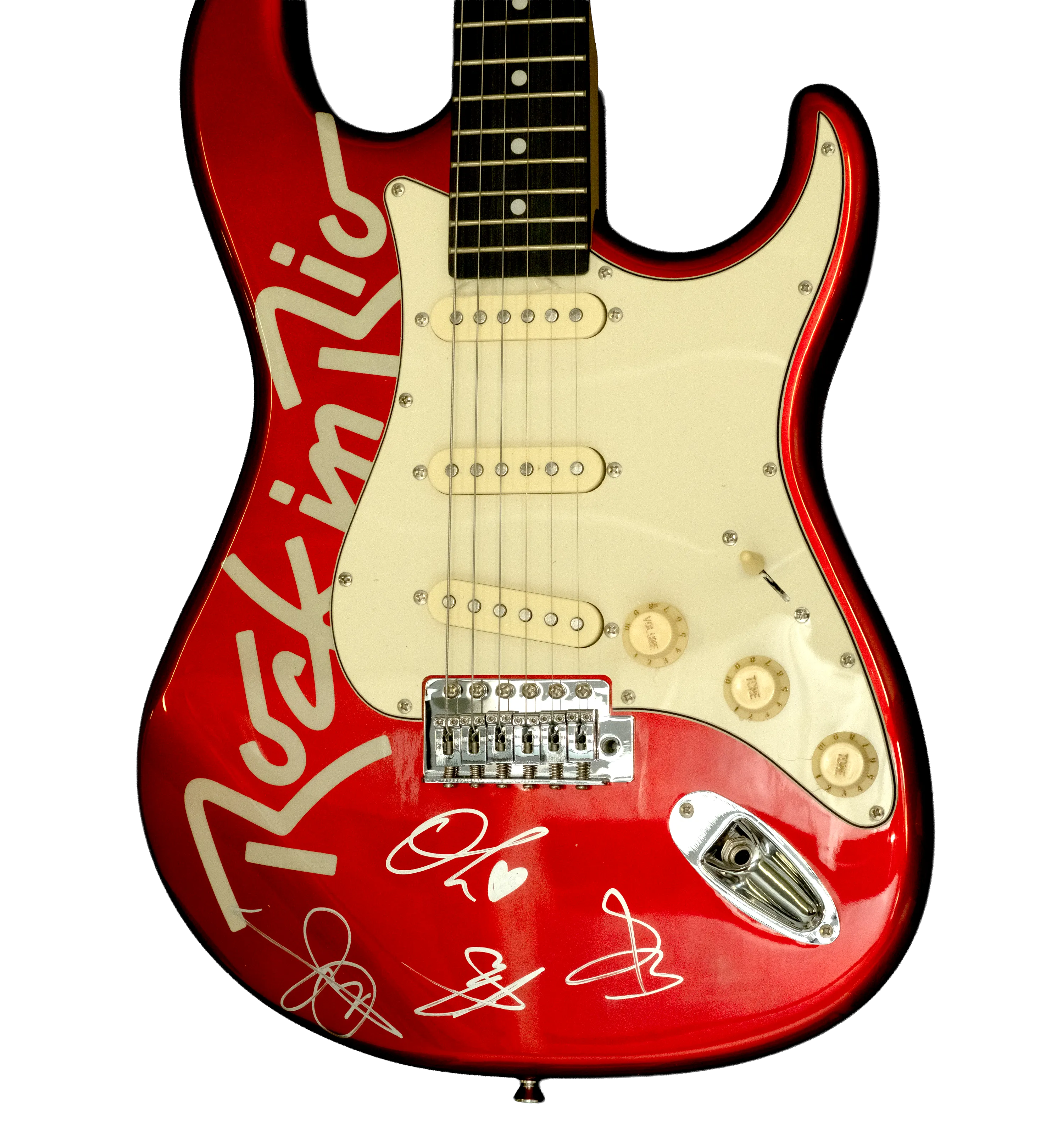 Guitarra Autografada Por Bring Me The Horizon + Baquetas Rock In Rio 2026 — imagem 5 de 7