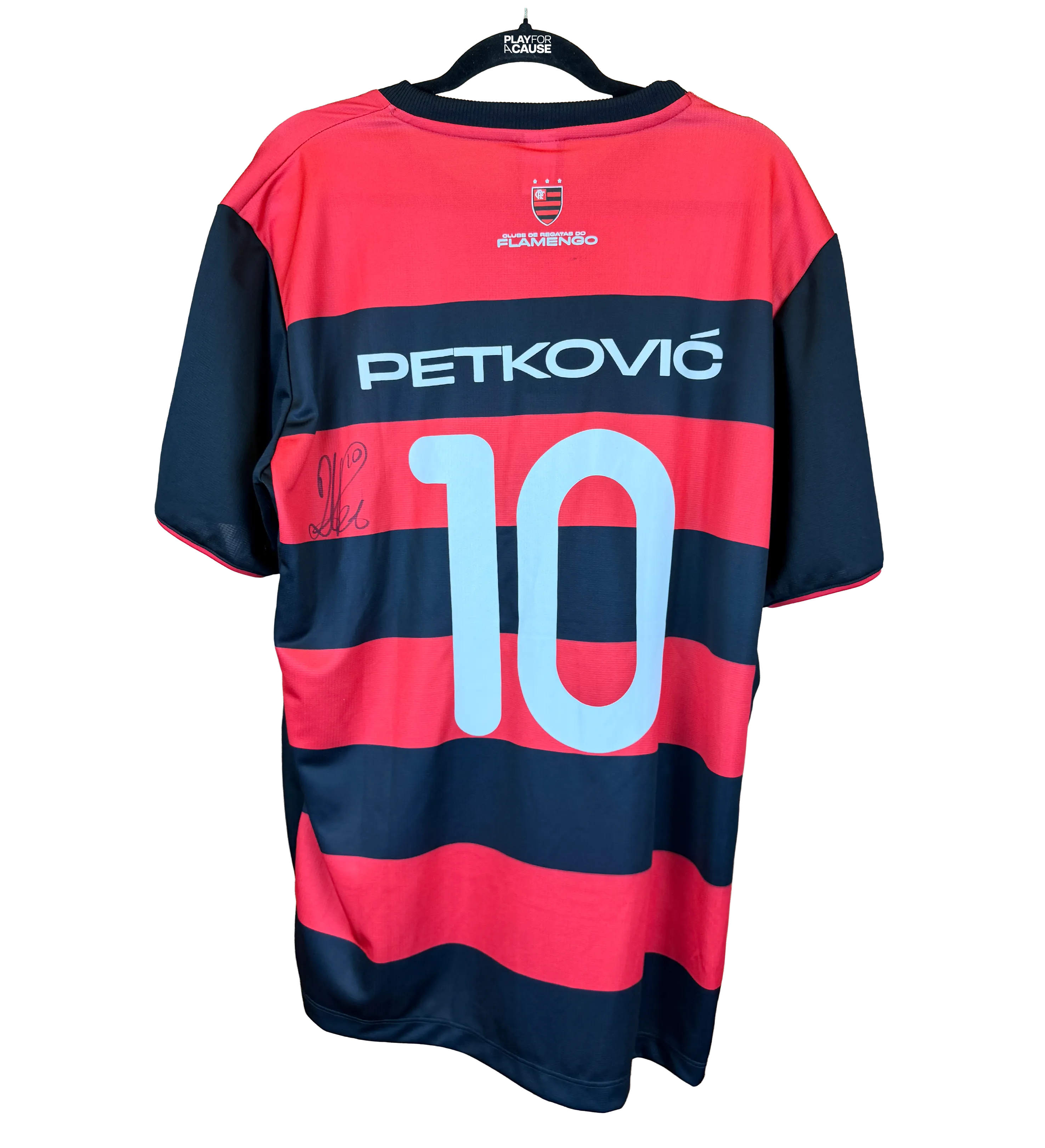 Camisa Flamengo Homenagem ao Gol do Pet em 2001 Autografada pelo Ídolo Petković — imagem 2 de 3
