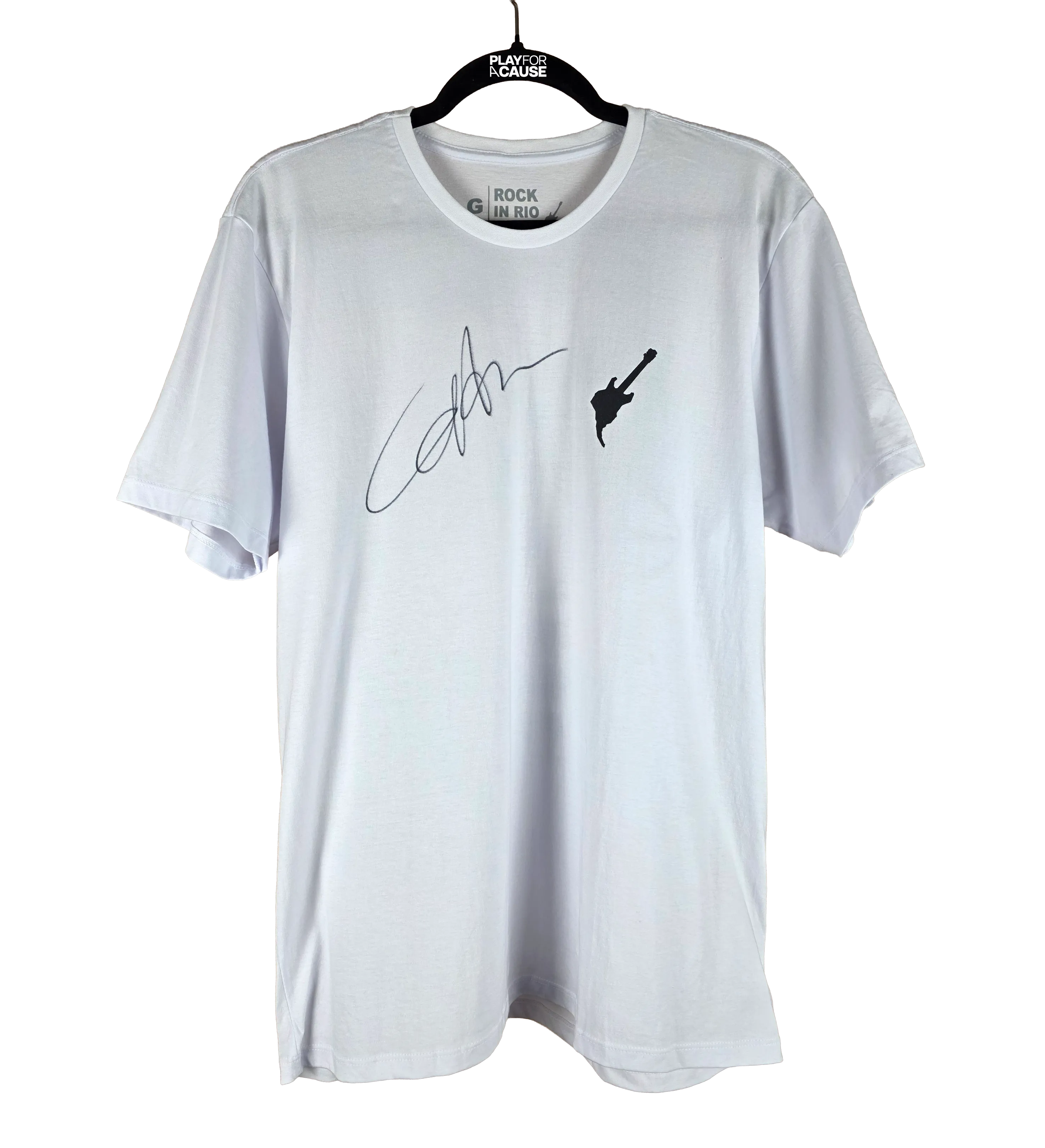 Camisa Autografada Por Calvin Harris Rock In Rio 2026 — imagem 1 de 4