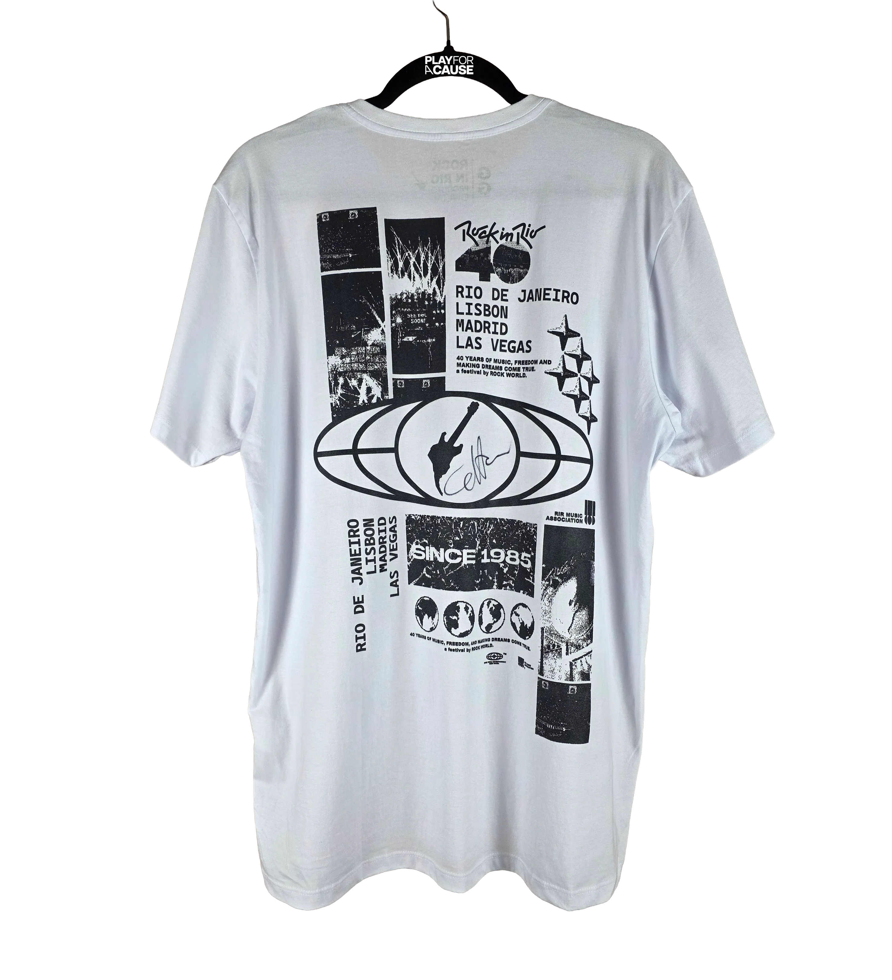 Camisa Autografada Por Calvin Harris Rock In Rio 2026 — imagem 2 de 4