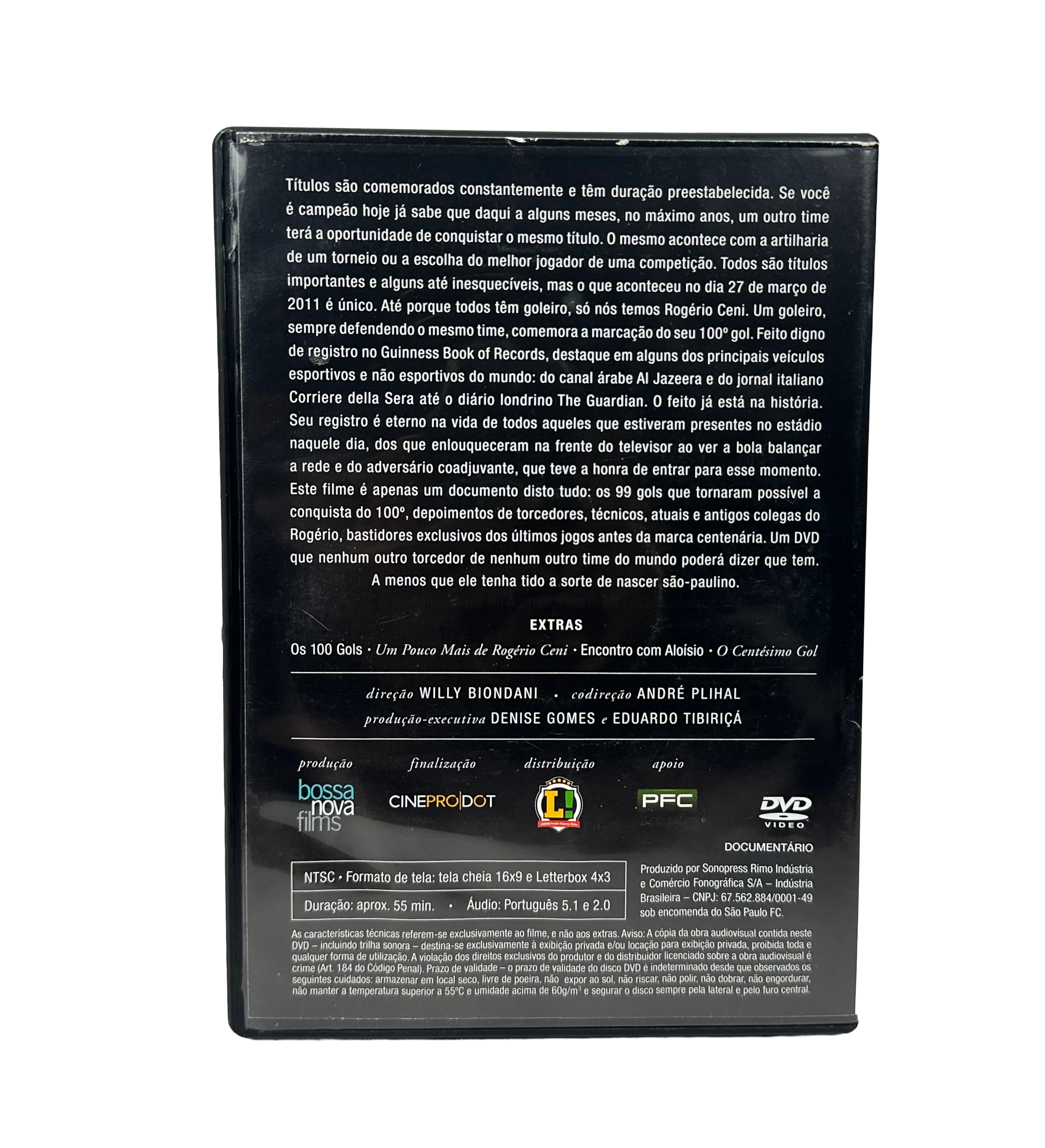 DVD Autografado Oficial Rogerio Ceni 100 Goleiro e Artilheiro Centenário 2011 — imagem 2 de 3