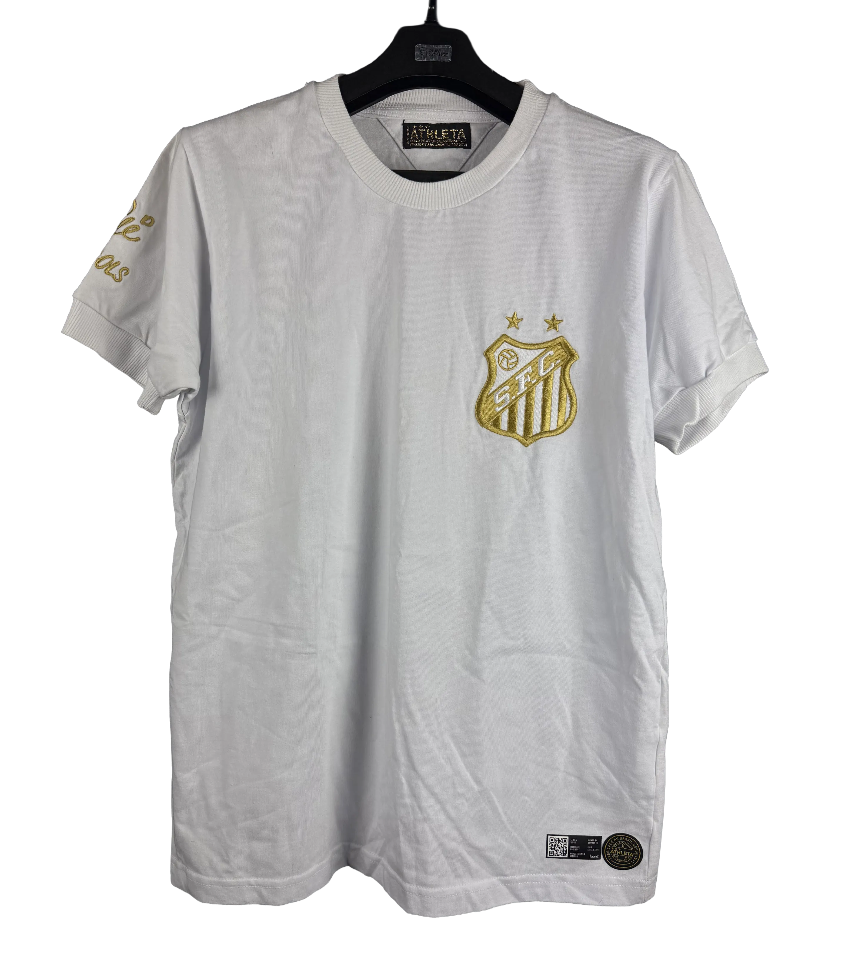 Santos Retro Shirt – Neymar – Tribute to Pelé’s 1000 Goals – Signed by the Star — imagem 1 de 3
