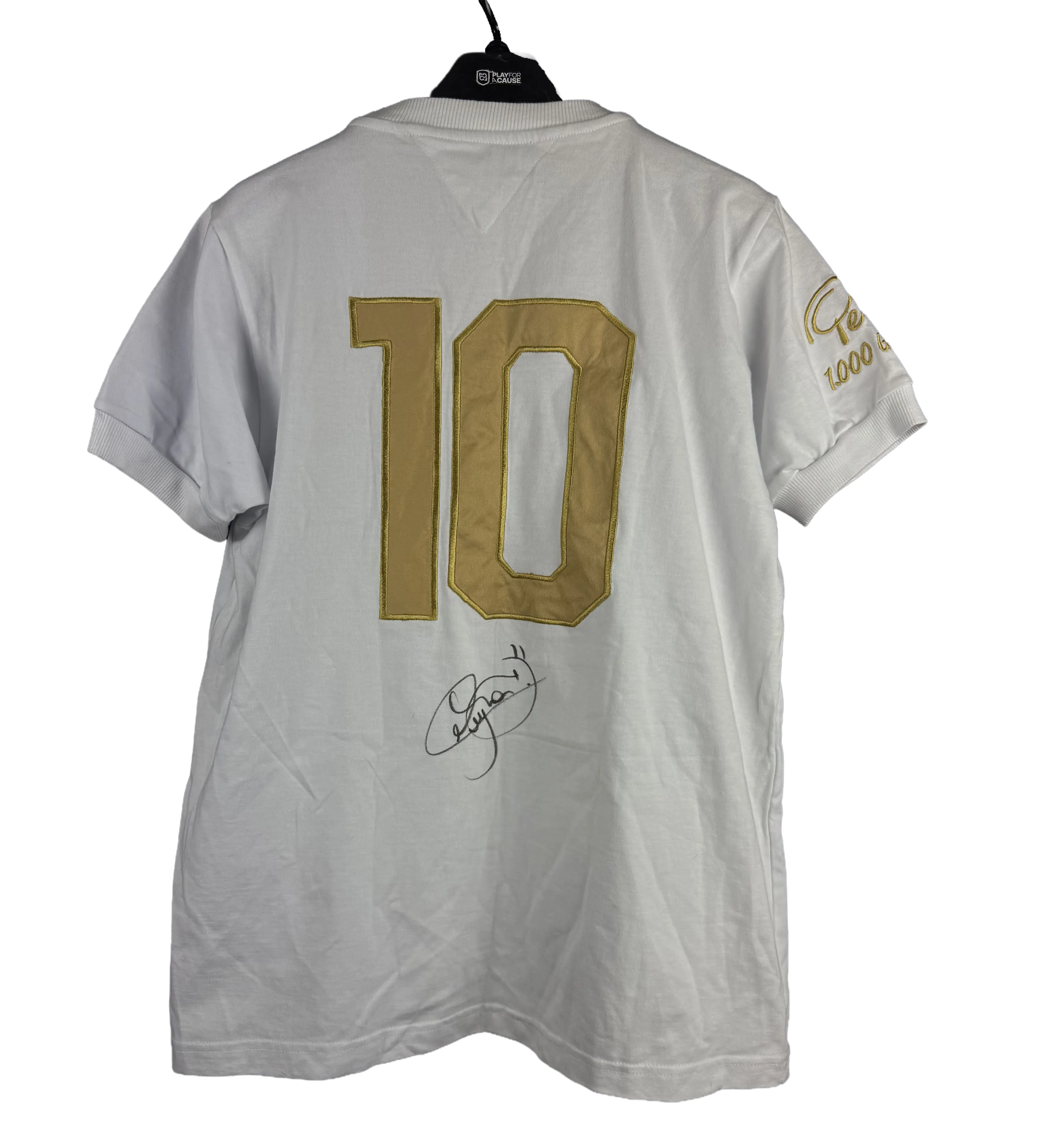 Santos Retro Shirt – Neymar – Tribute to Pelé’s 1000 Goals – Signed by the Star — imagem 2 de 3