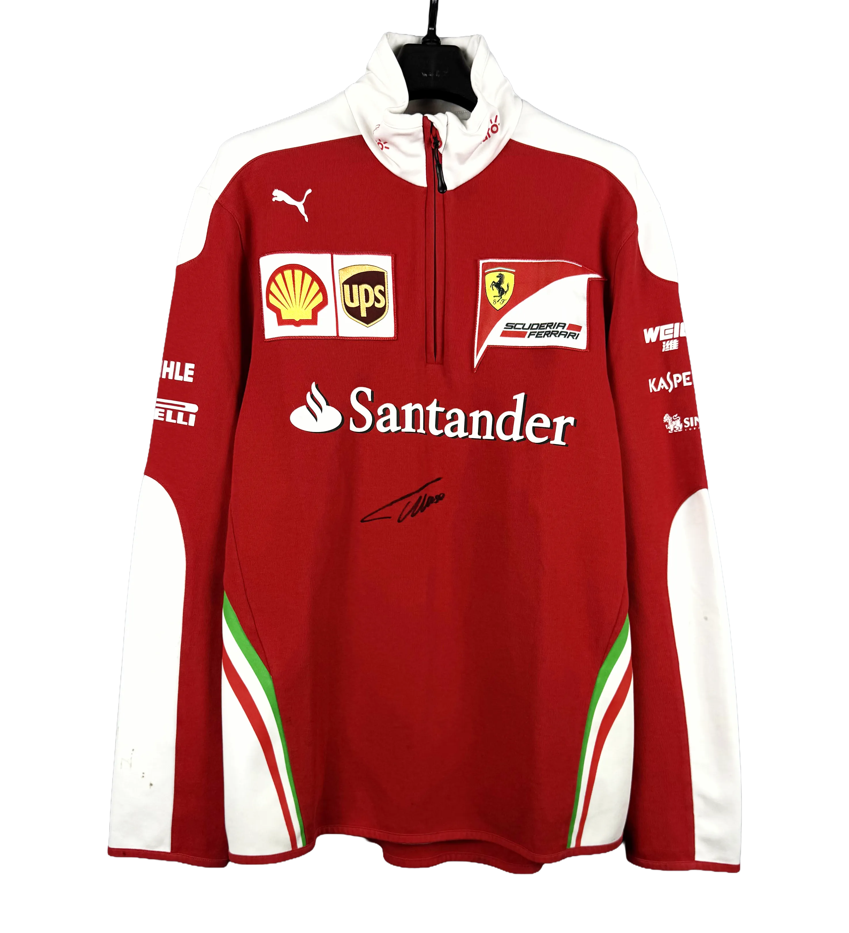 Casaco Ferrari Fernando Alonso Autografado Pelo Piloto — imagem 1 de 2