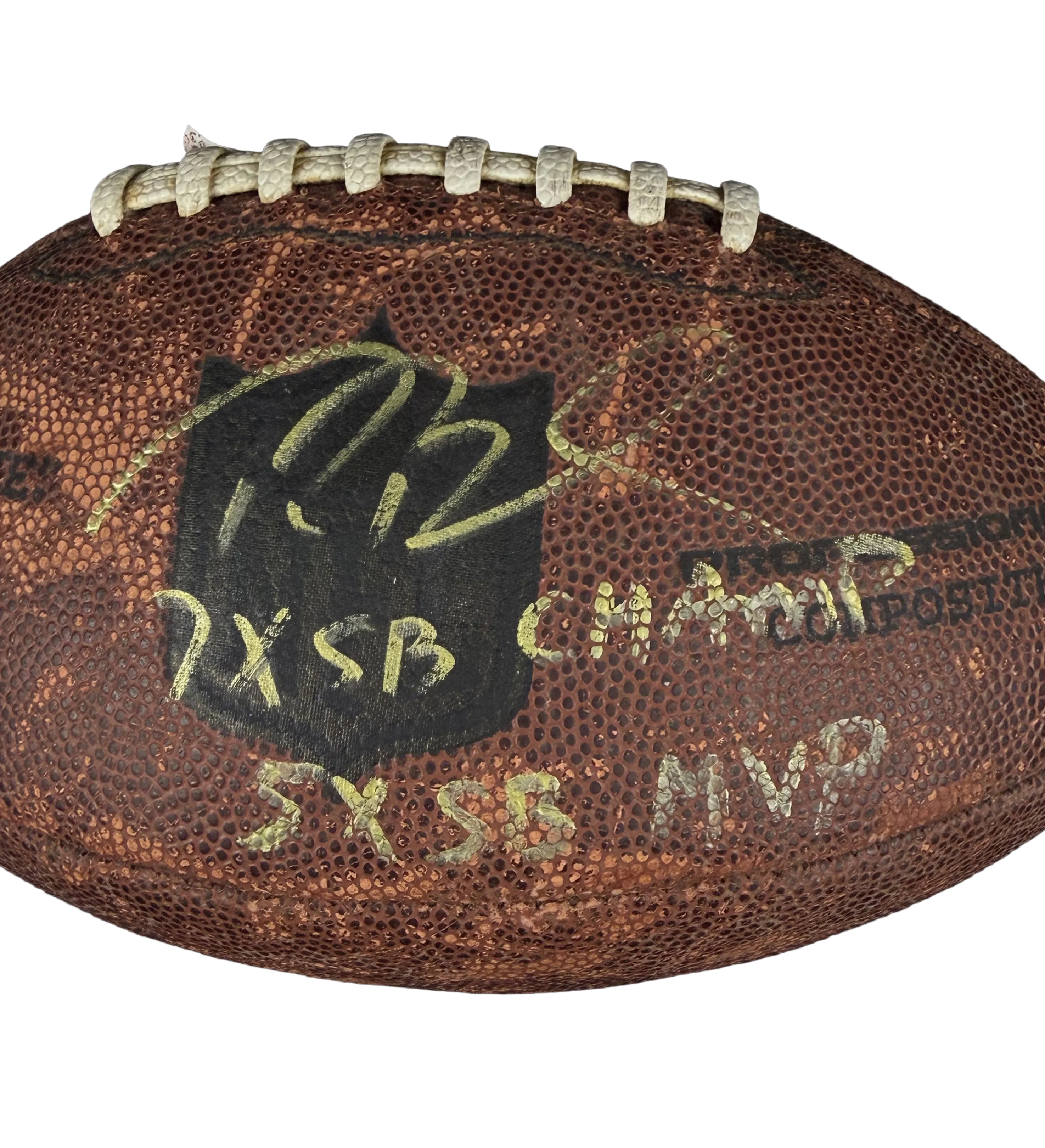 Bola NFL - Wilson - Professional Composite - Autografada por Tom Brady - 7 Vezes Campeao do SuperBowl e 5 Vezes MVP — imagem 2 de 3