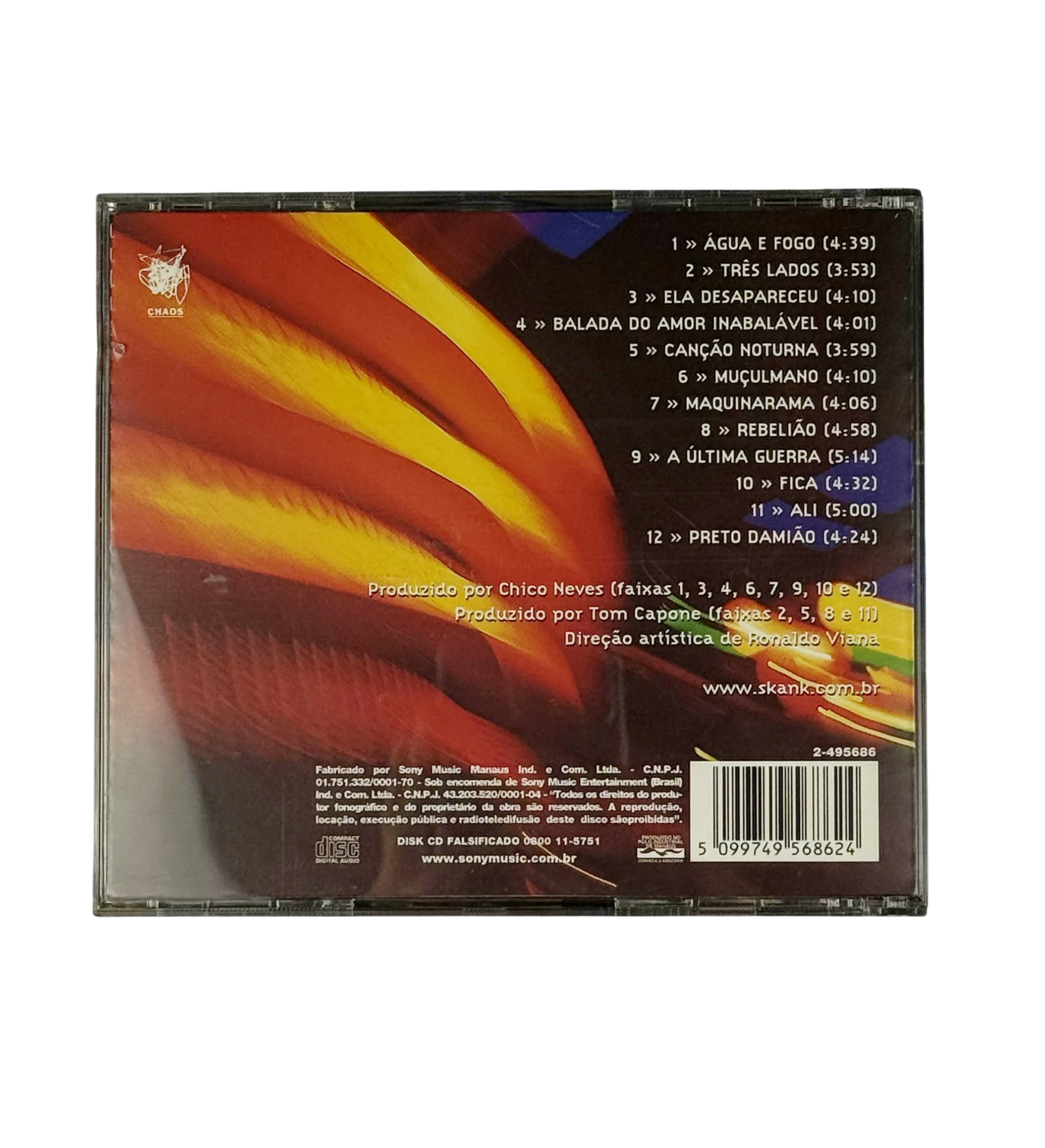 CD Skank - Maquinarama - 1993 - Autografado por Samuel Rosa / Lelo Zaneti / Haroldo Ferretti e Henrique Portugal — imagem 4 de 4